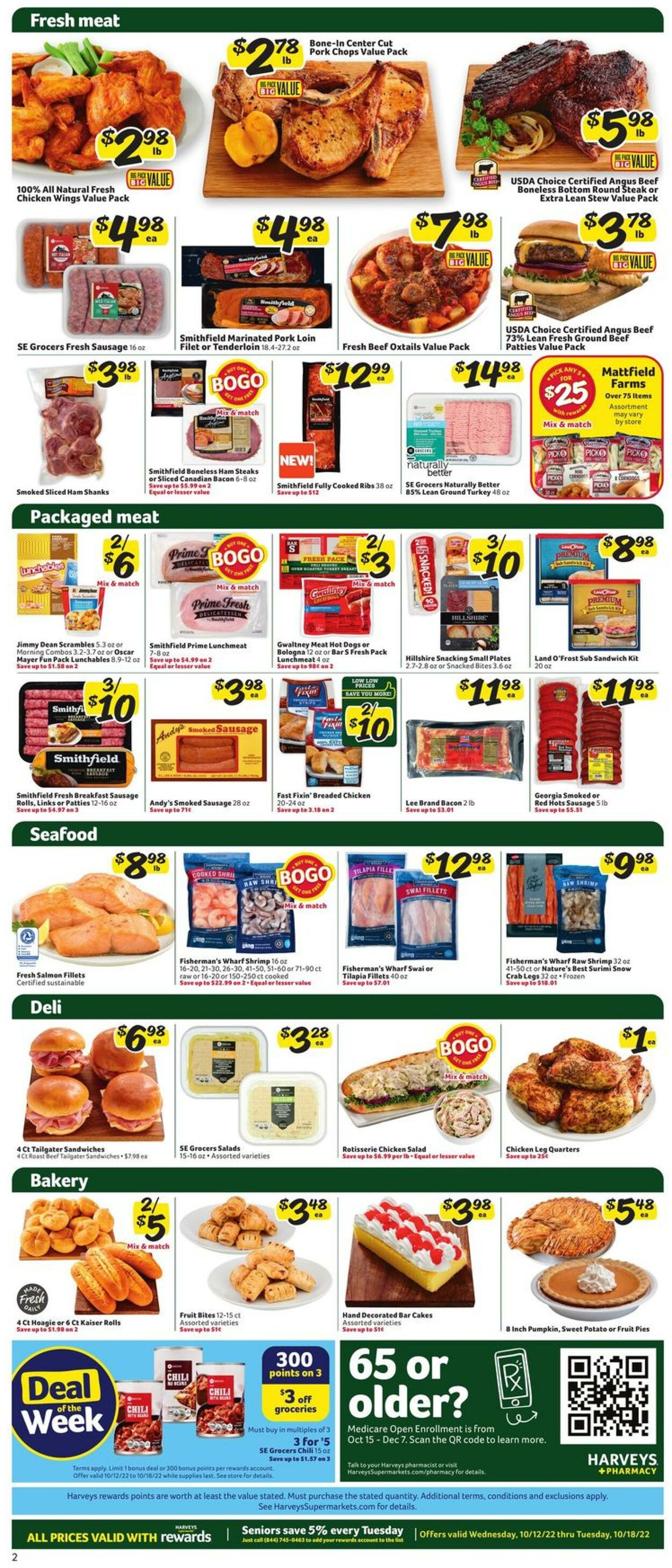 Weekly ad Harvey's Supermarkets 10/12/2022 - 10/18/2022