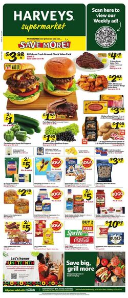 Weekly ad Harvey's Supermarkets 05/22/2024 - 05/28/2024