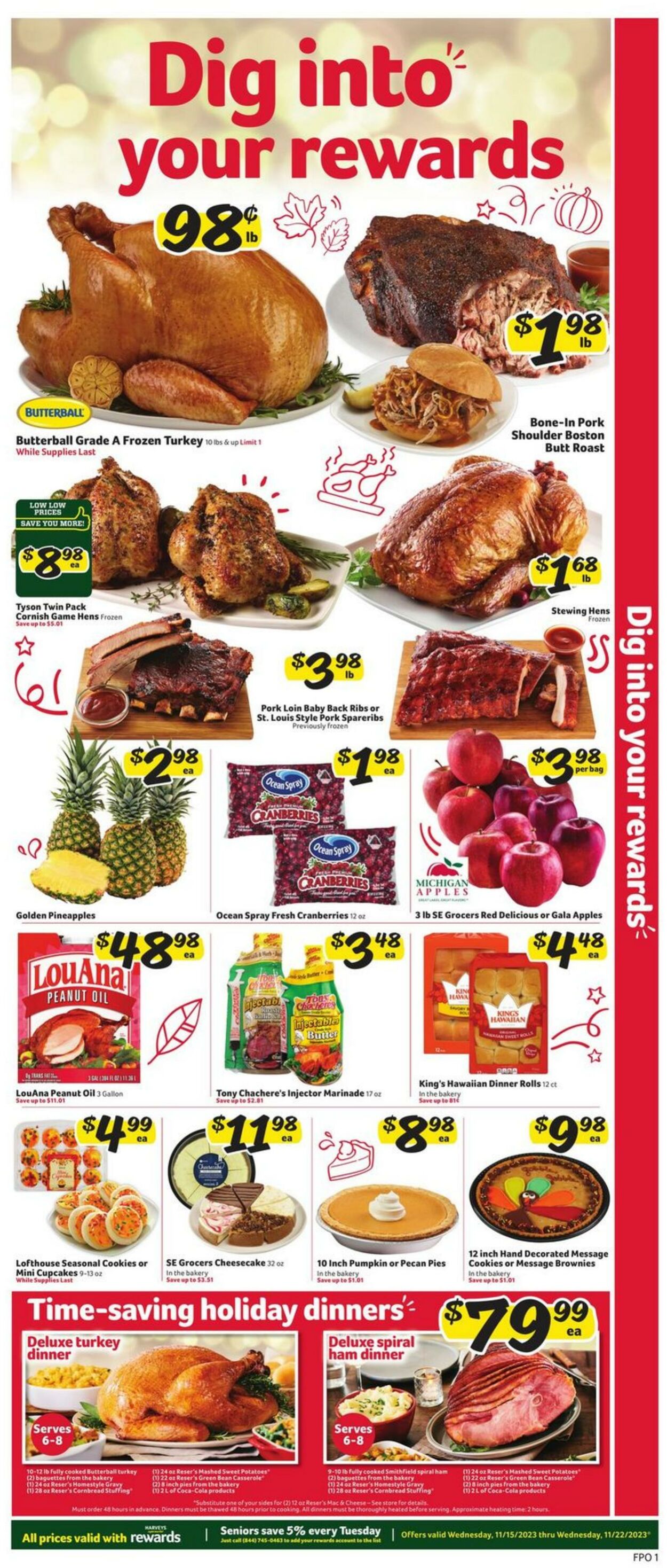 Weekly ad Harvey's Supermarkets 11/15/2023 - 11/21/2023