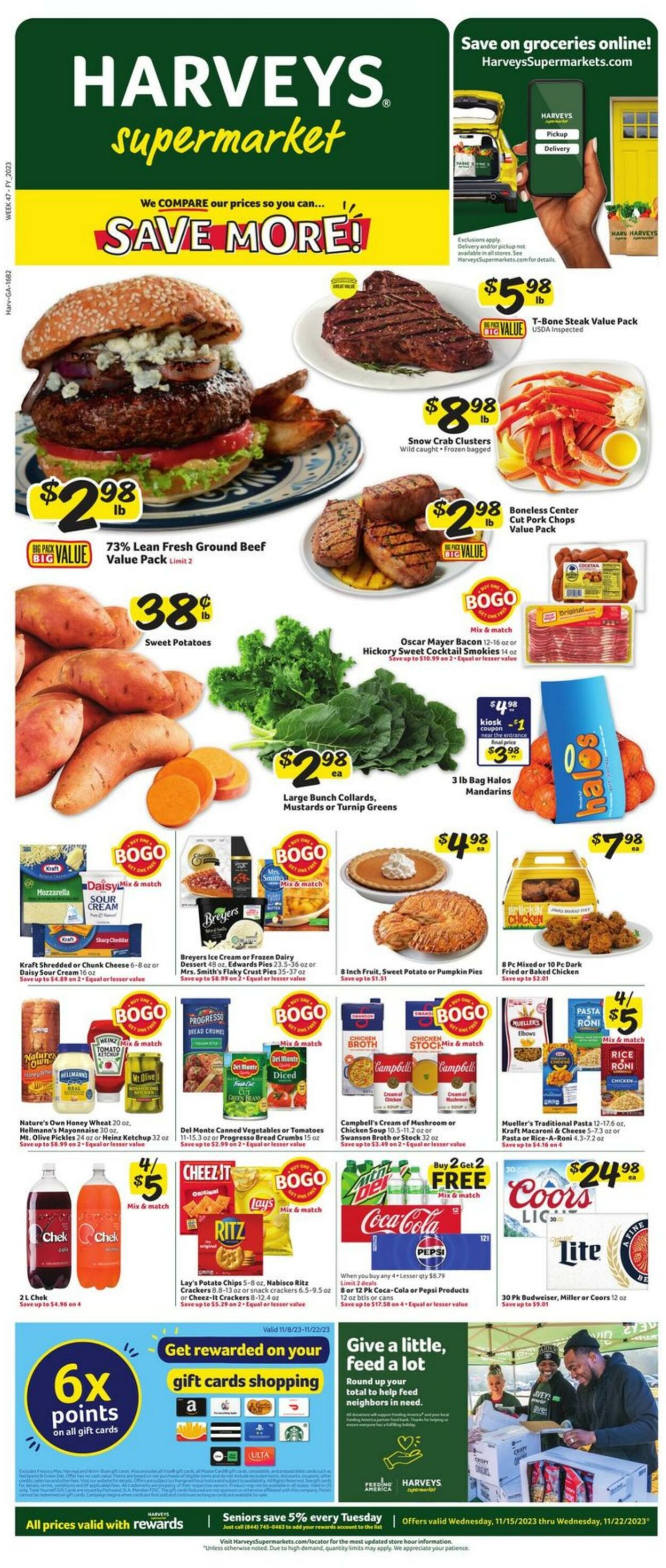 Weekly ad Harvey's Supermarkets 11/15/2023 - 11/21/2023