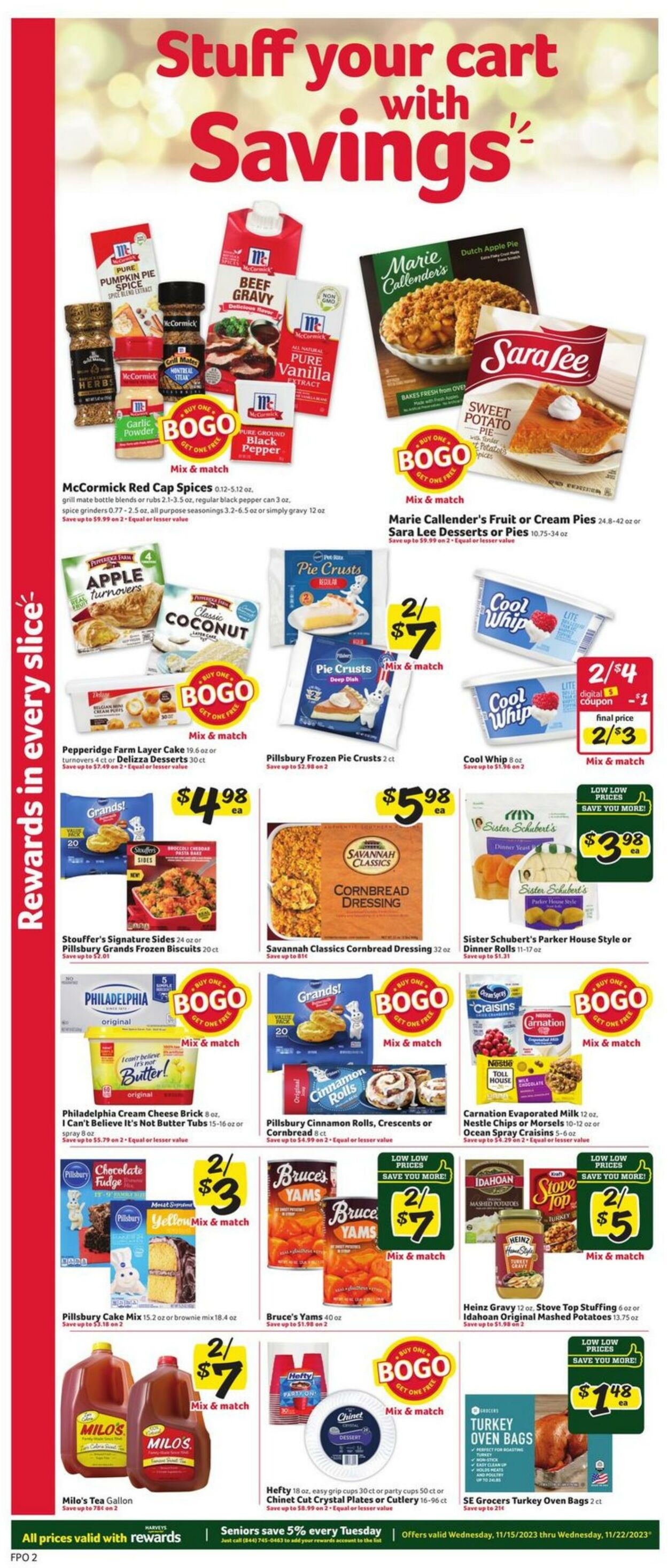 Weekly ad Harvey's Supermarkets 11/15/2023 - 11/21/2023