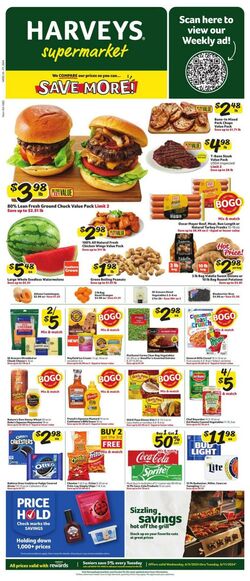 Weekly ad Harvey's Supermarkets 08/24/2022 - 08/30/2022