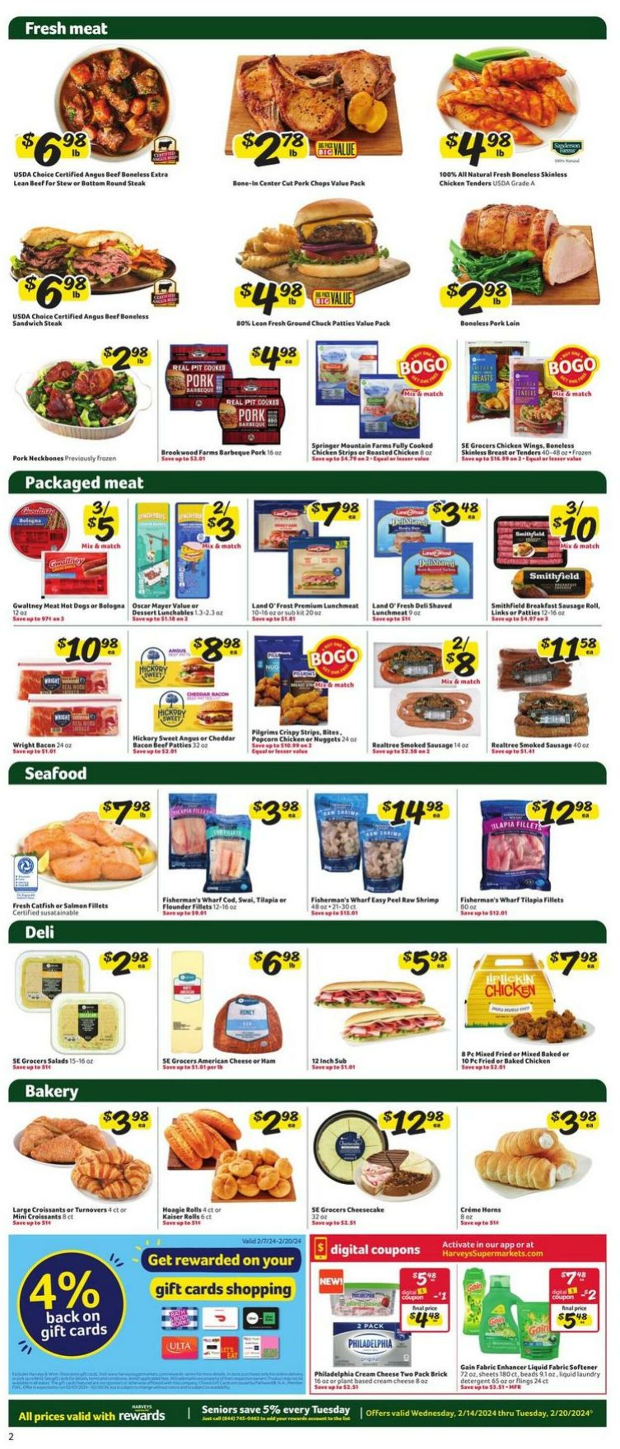 Weekly ad Harvey's Supermarkets 02/14/2024 - 02/20/2024