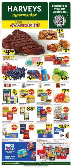 Weekly ad Harvey's Supermarkets 02/14/2024 - 02/20/2024