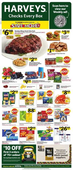 Weekly ad Harvey's Supermarkets 02/12/2025 - 02/18/2025