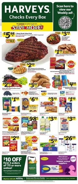 Weekly ad Harvey's Supermarkets 11/13/2024 - 11/19/2024