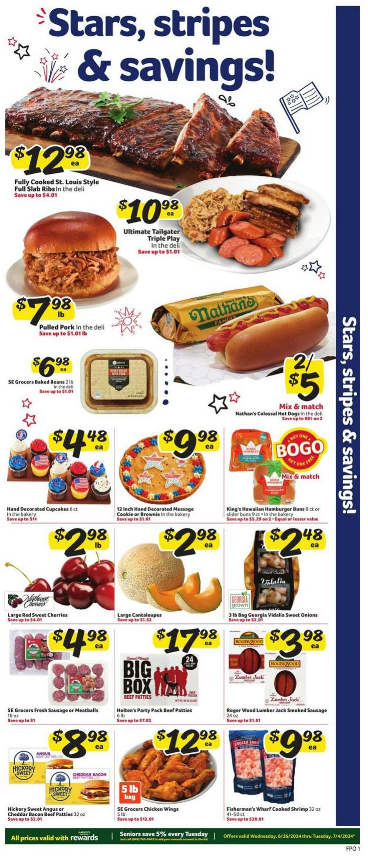 Weekly ad Harvey's Supermarkets 06/26/2024 - 07/04/2024