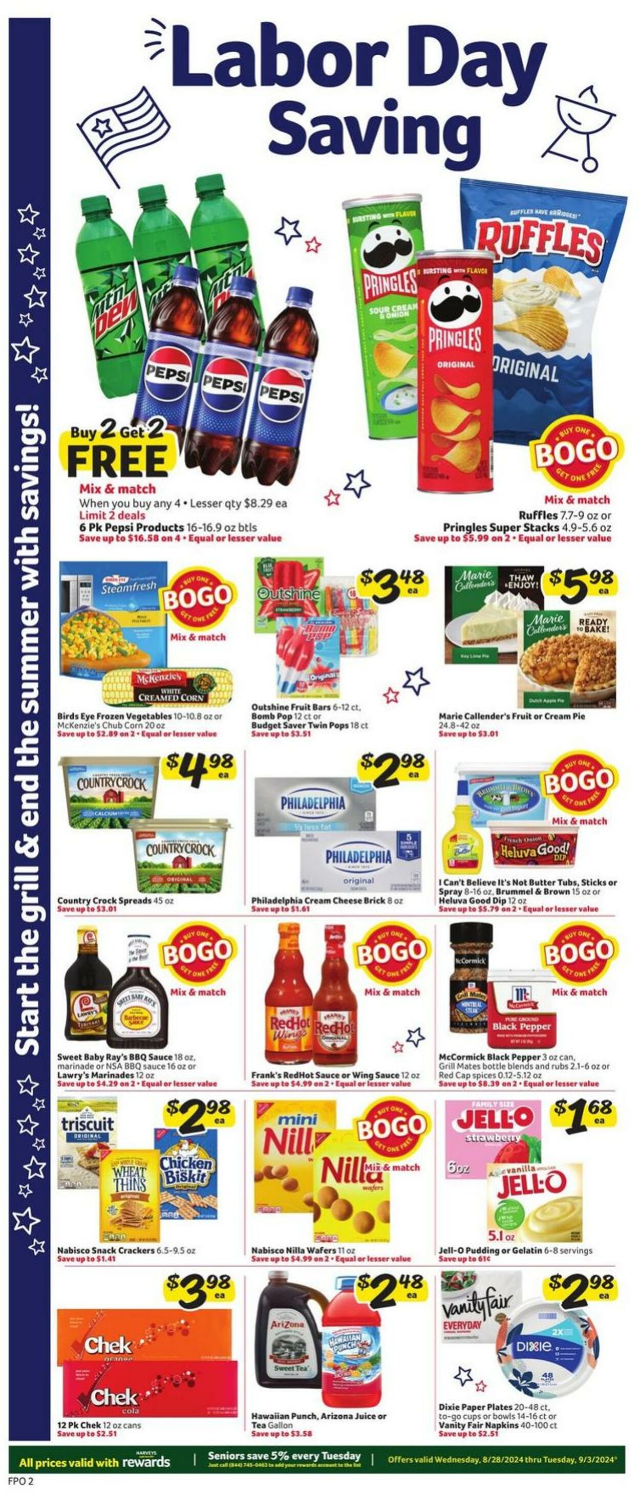 Weekly ad Harvey's Supermarkets 08/28/2024 - 09/03/2024