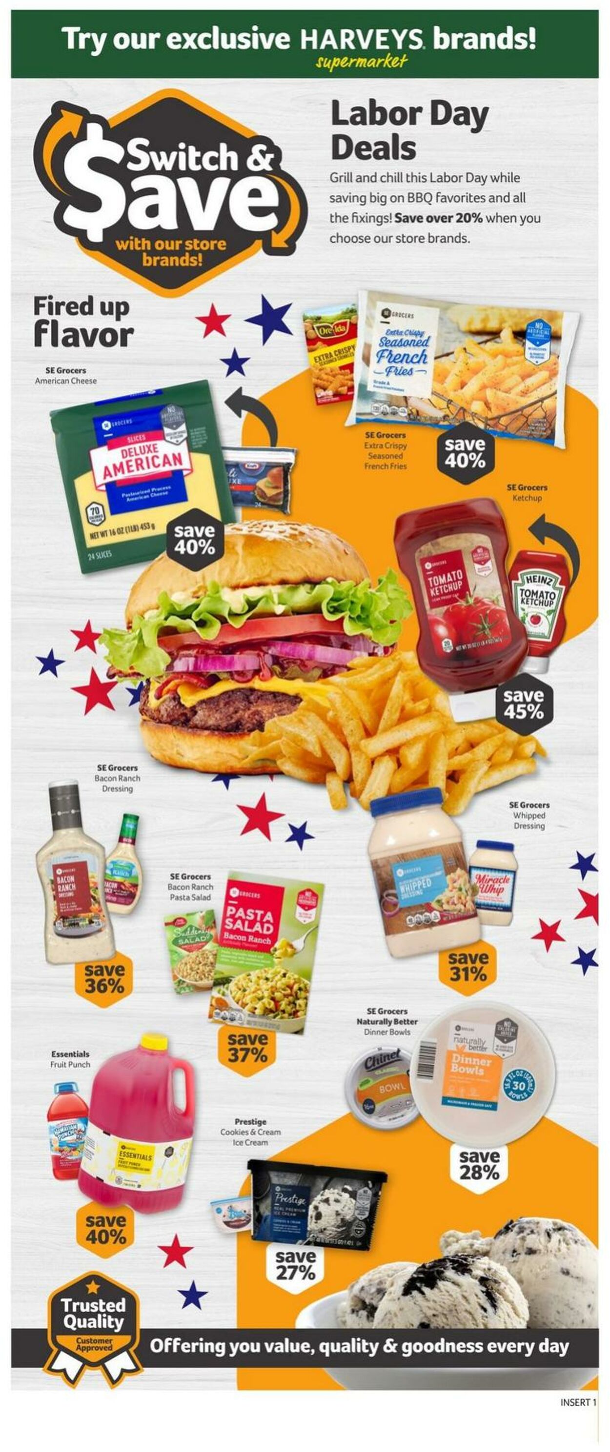 Weekly ad Harvey's Supermarkets 08/28/2024 - 09/03/2024