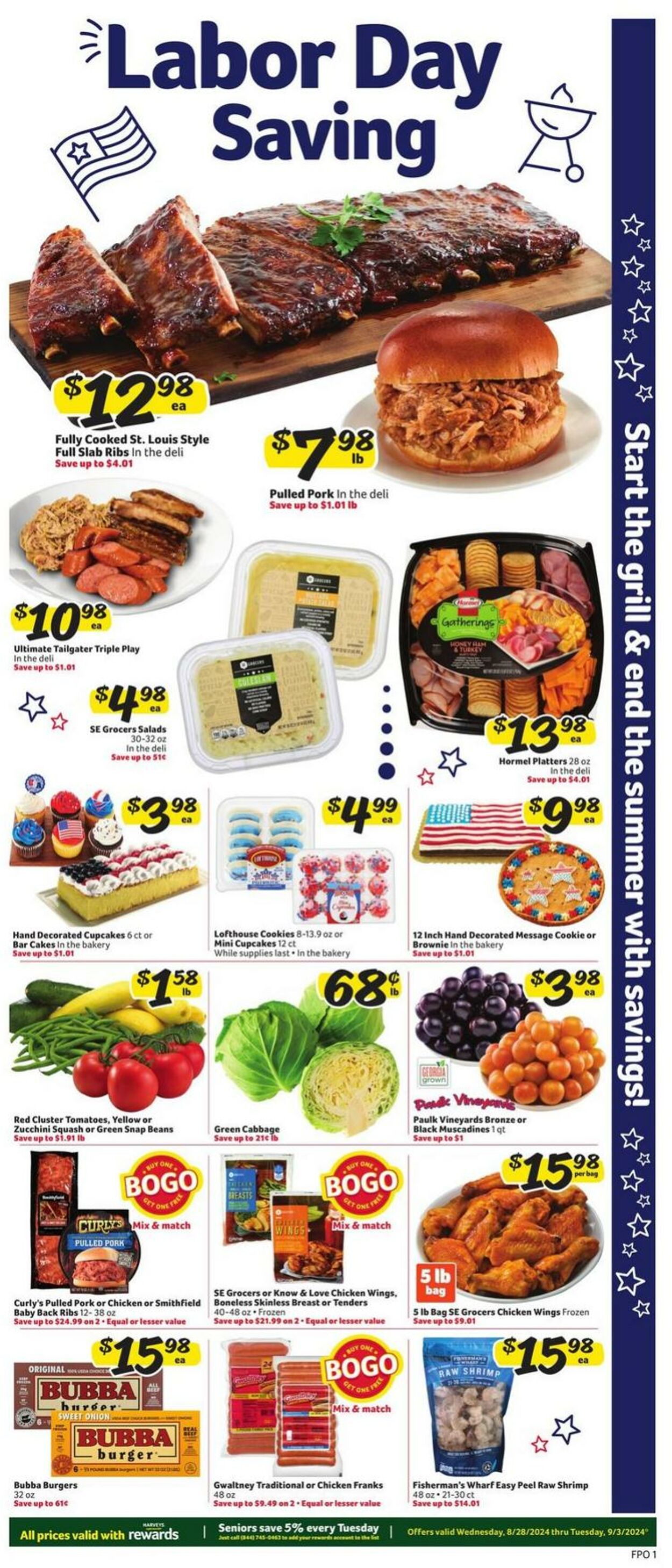 Weekly ad Harvey's Supermarkets 08/28/2024 - 09/03/2024