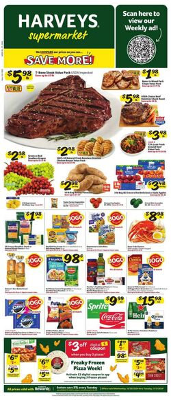 Weekly ad Harvey's Supermarkets 10/30/2024 - 11/05/2024