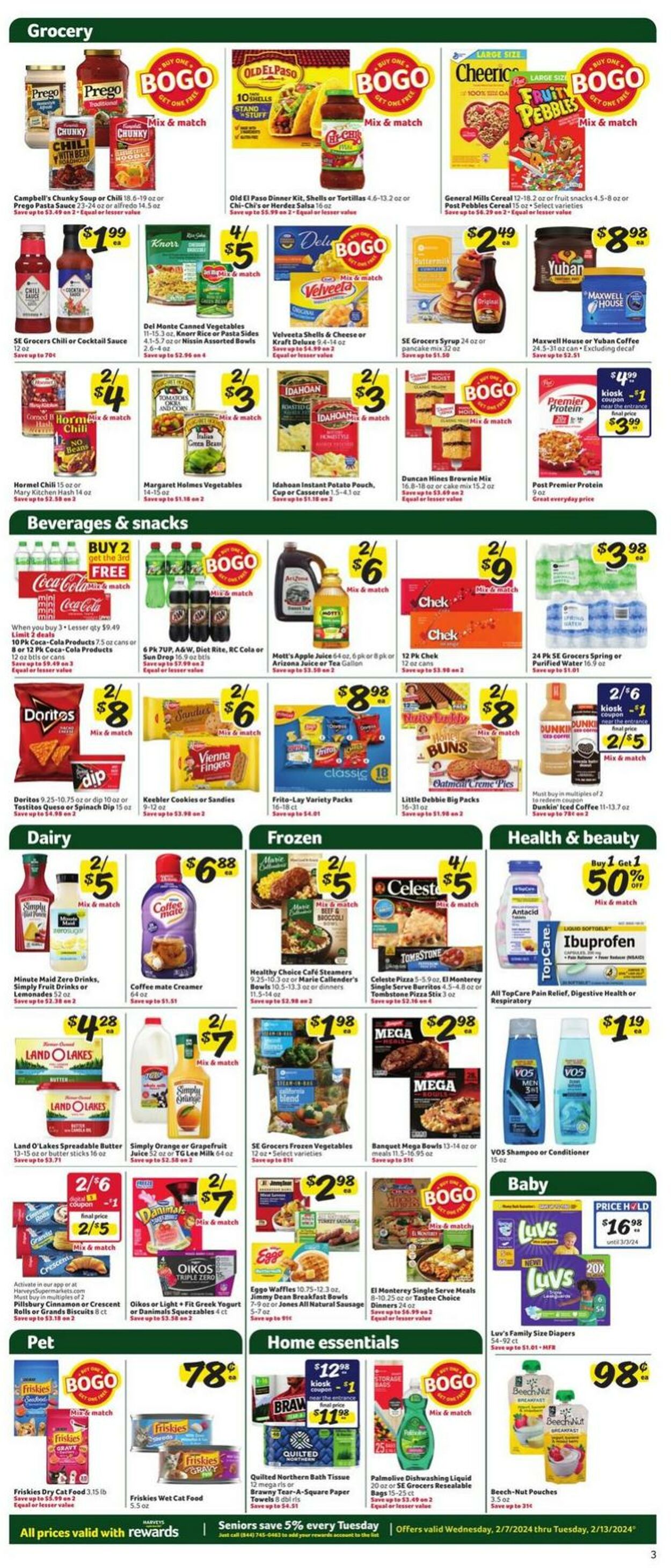 Weekly ad Harvey's Supermarkets 02/07/2024 - 02/13/2024