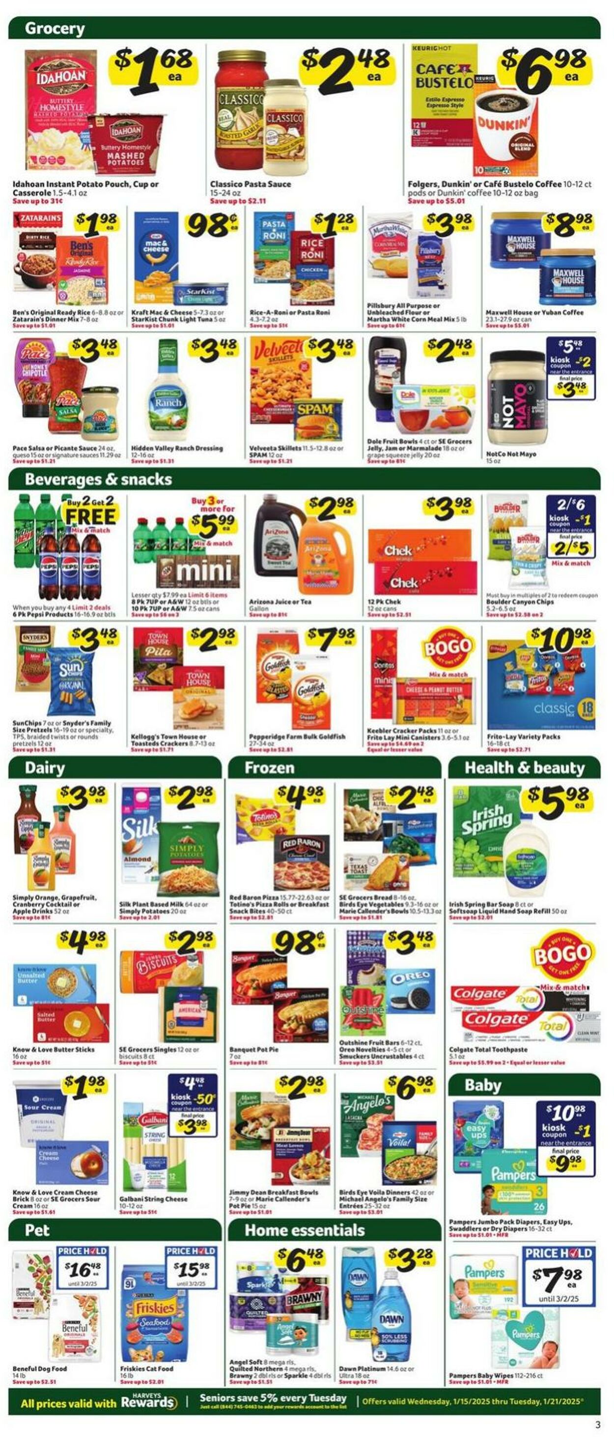 Weekly ad Harvey's Supermarkets 01/15/2025 - 01/21/2025