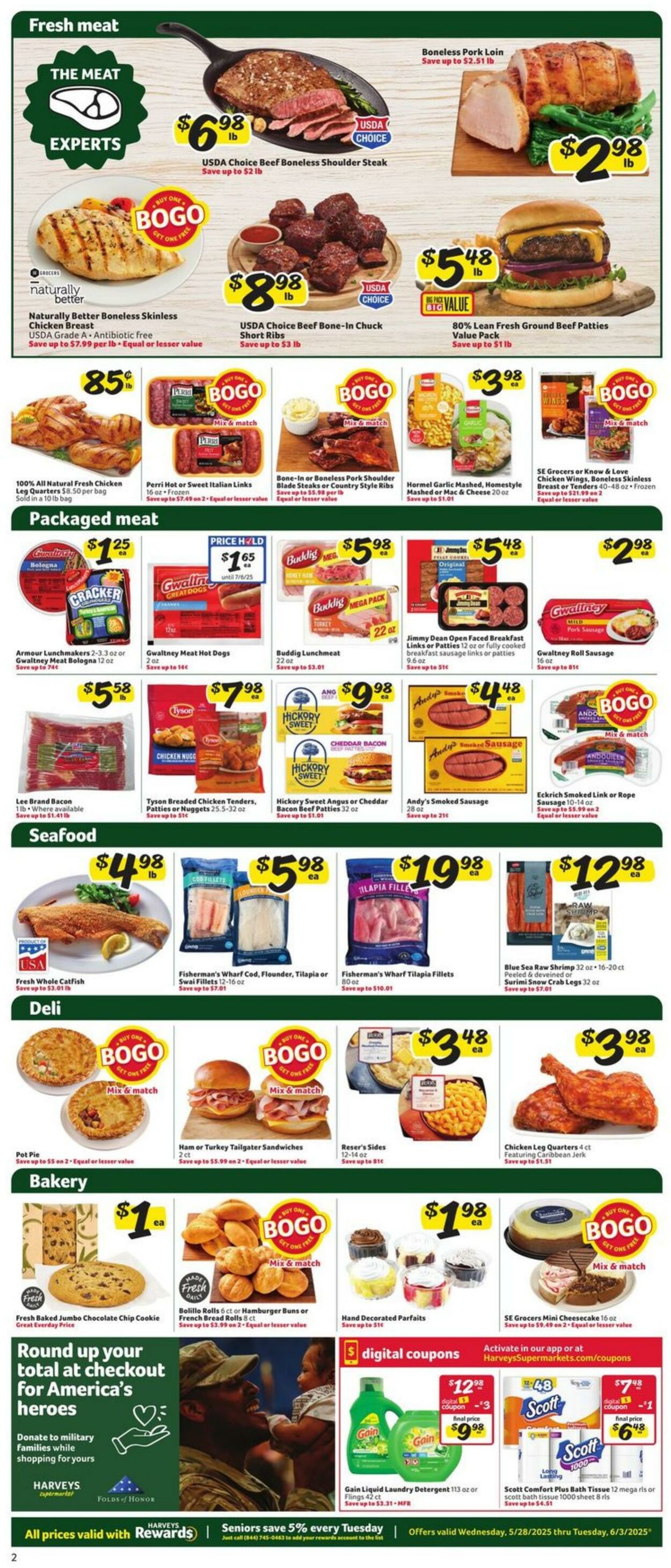 Weekly ad Harvey's Supermarkets 05/28/2025 - 06/03/2025
