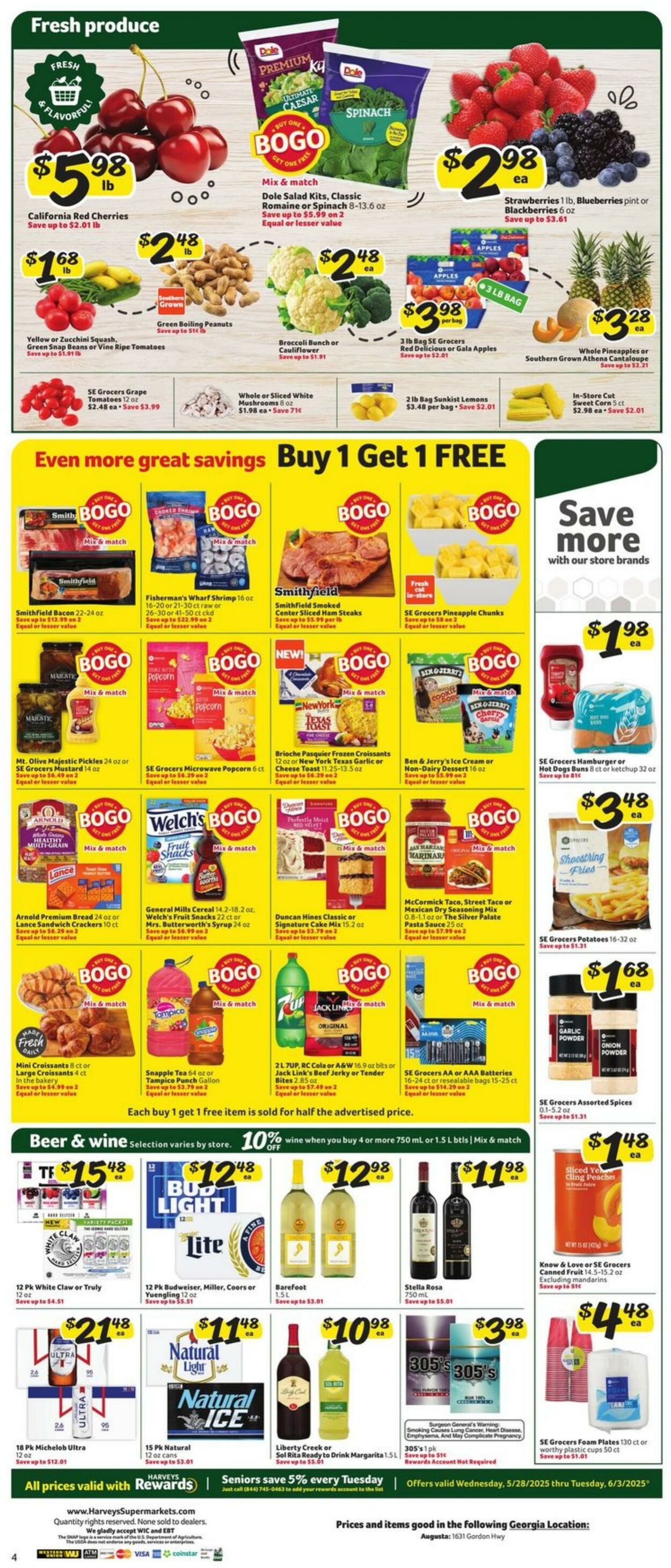 Weekly ad Harvey's Supermarkets 05/28/2025 - 06/03/2025