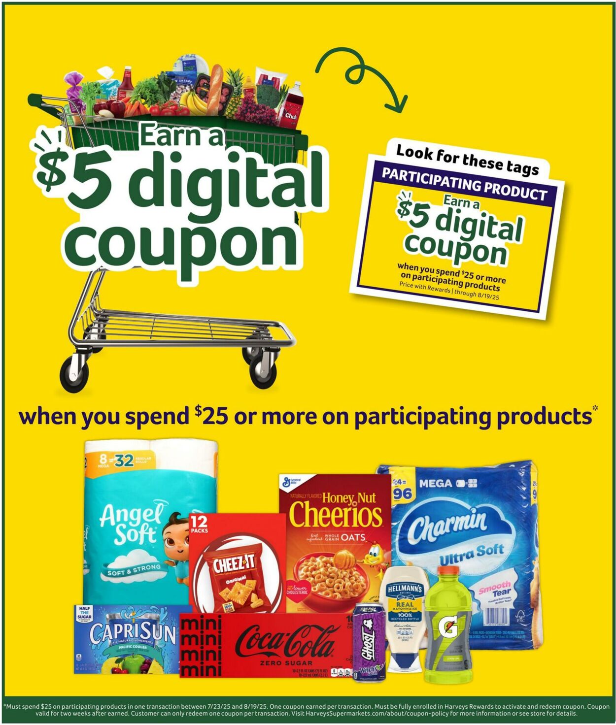 Weekly ad Harvey's Supermarkets 08/13/2025 - 08/19/2025