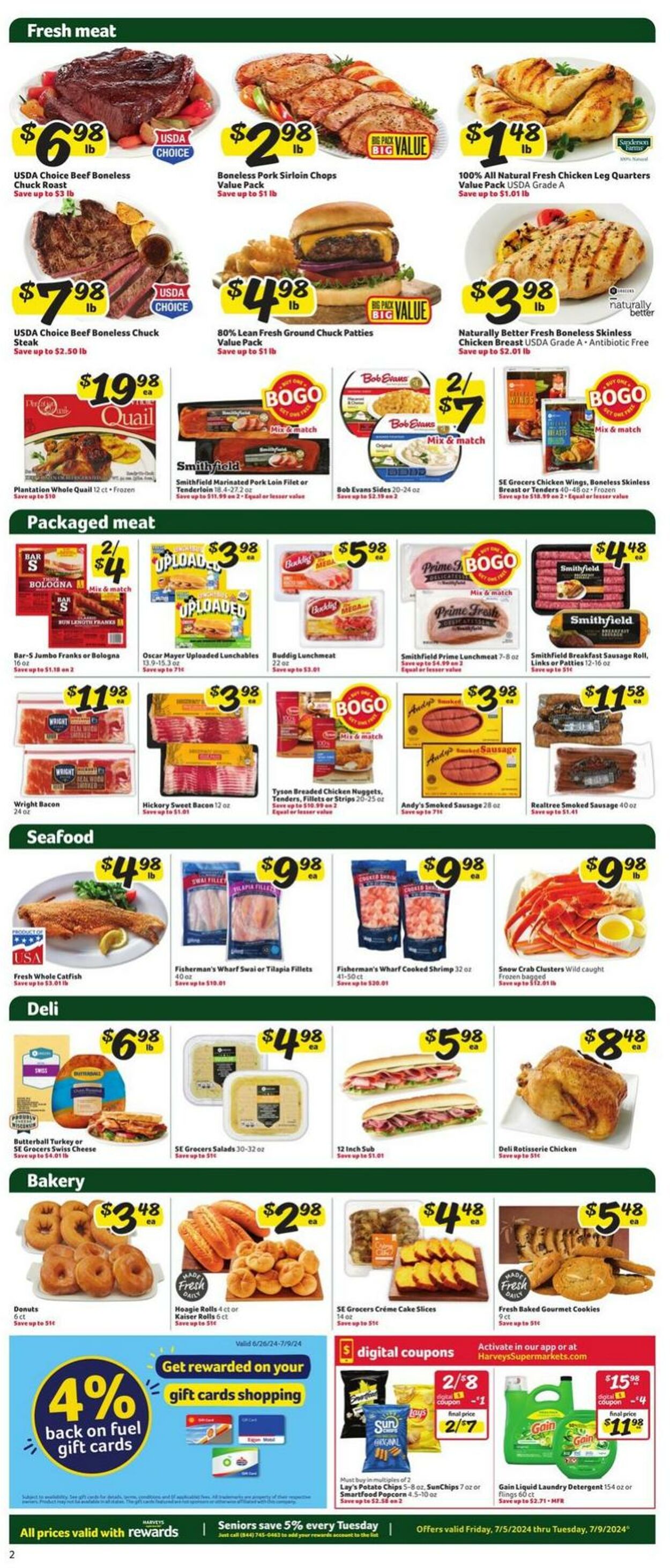 Weekly ad Harvey's Supermarkets 07/05/2024 - 07/09/2024