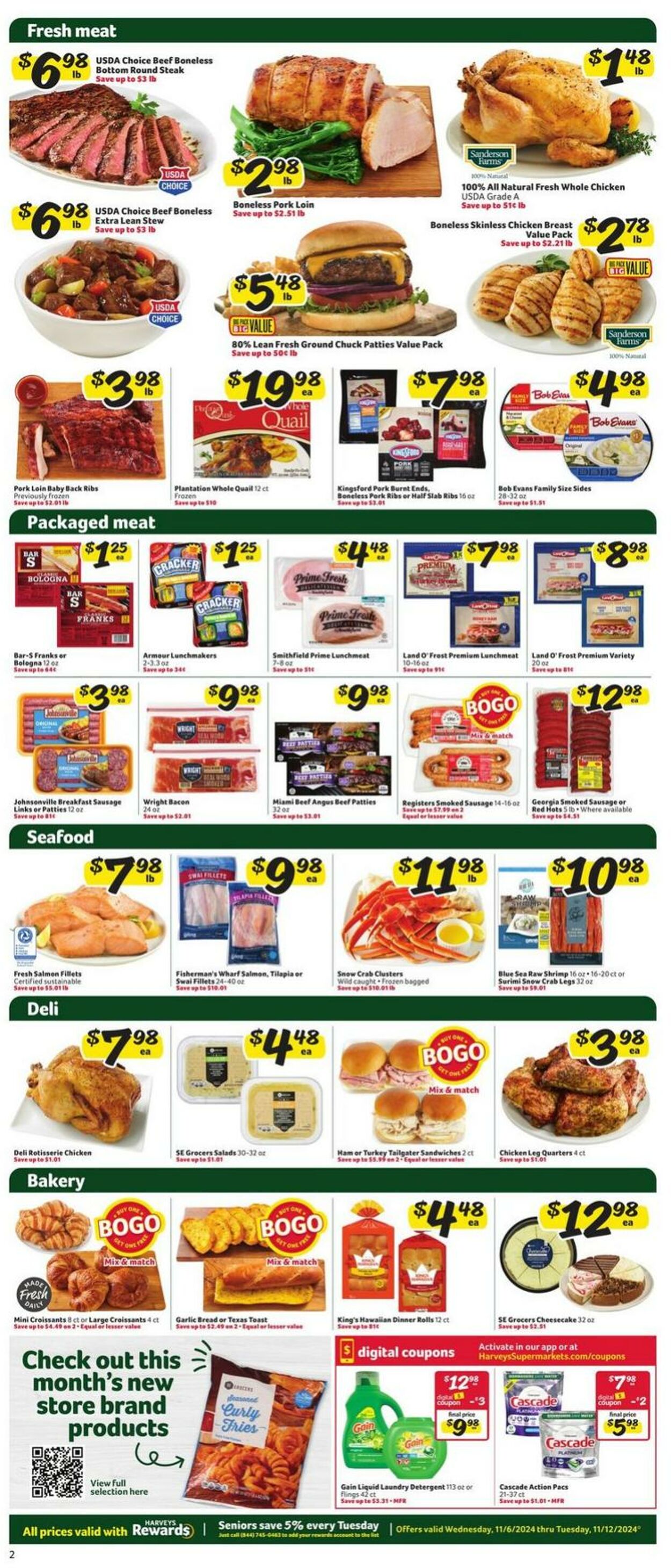 Weekly ad Harvey's Supermarkets 11/06/2024 - 11/12/2024