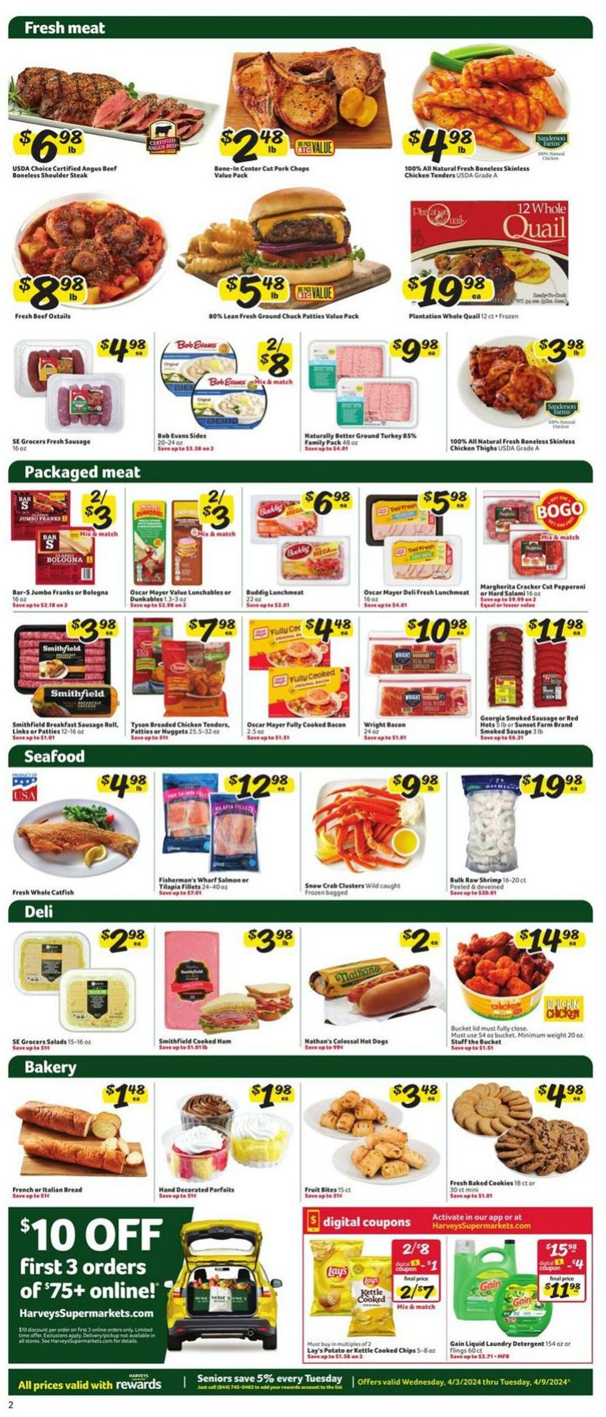 Weekly ad Harvey's Supermarkets 04/03/2024 - 04/09/2024