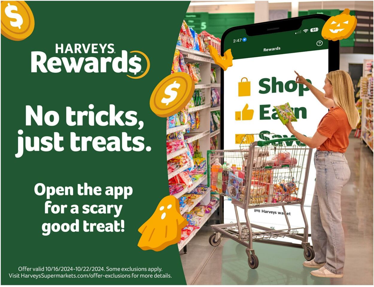 Weekly ad Harvey's Supermarkets 10/16/2024 - 10/22/2024