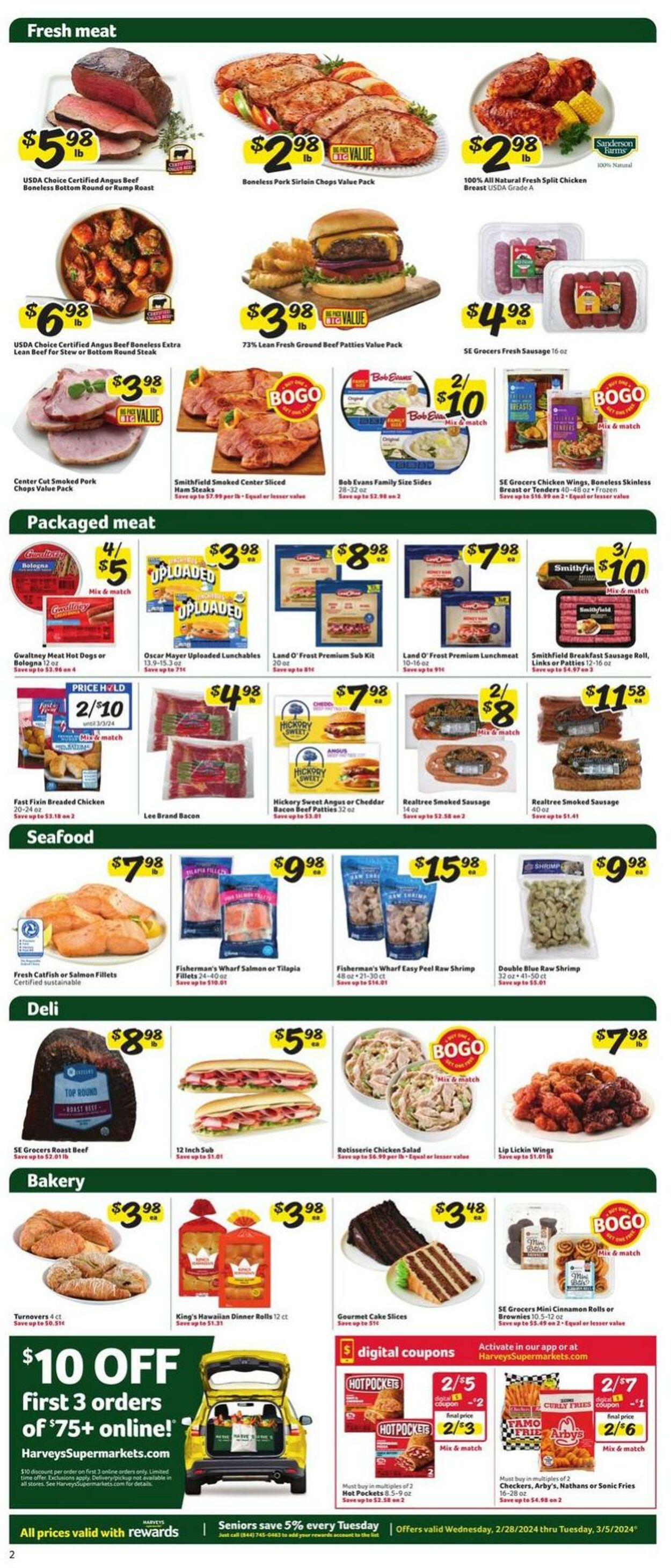 Weekly ad Harvey's Supermarkets 02/28/2024 - 03/05/2024