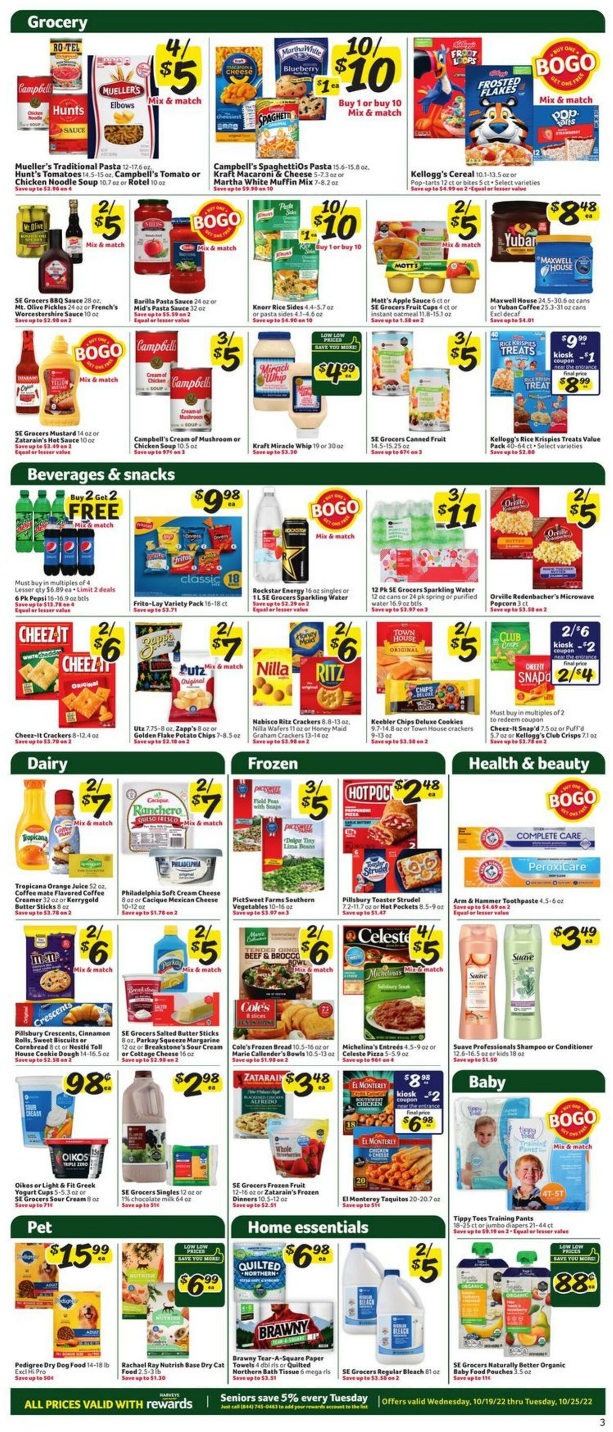 Weekly ad Harvey's Supermarkets 10/19/2022 - 10/25/2022
