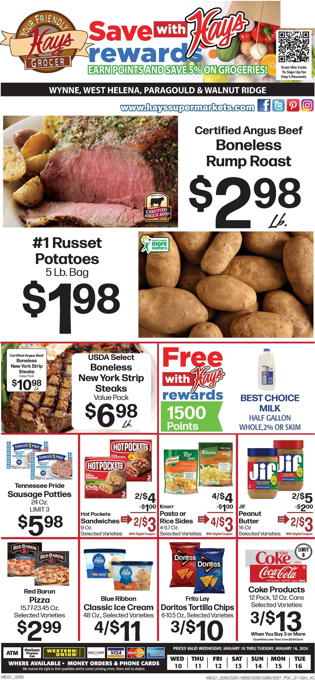 Weekly ad Hays Supermarkets 01/10/2024 - 01/16/2024