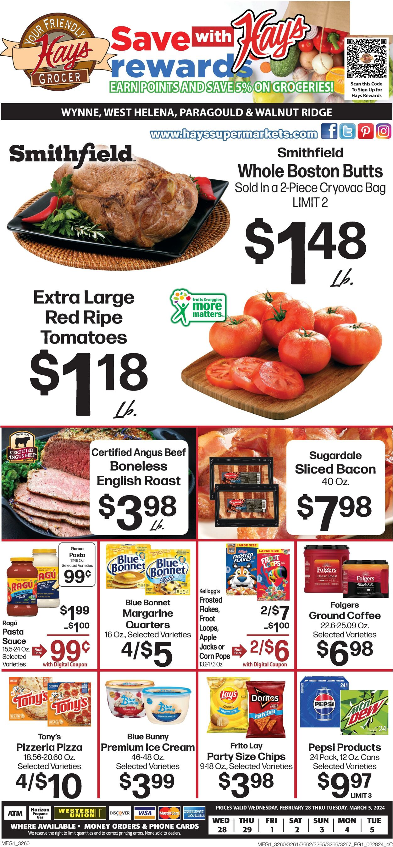 Weekly ad Hays Supermarkets 02/28/2024 - 03/05/2024