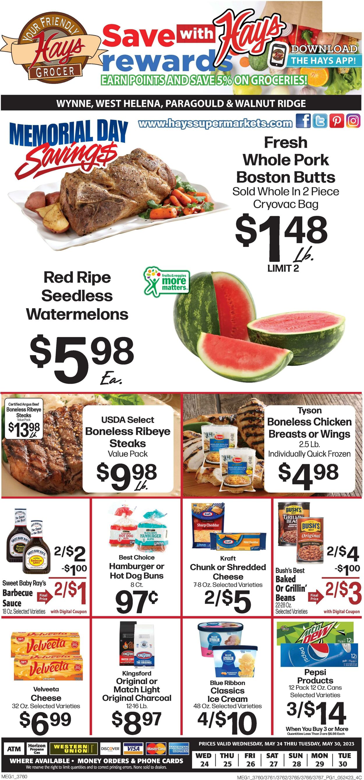 Weekly ad Hays Supermarkets 05/24/2023 - 05/30/2023