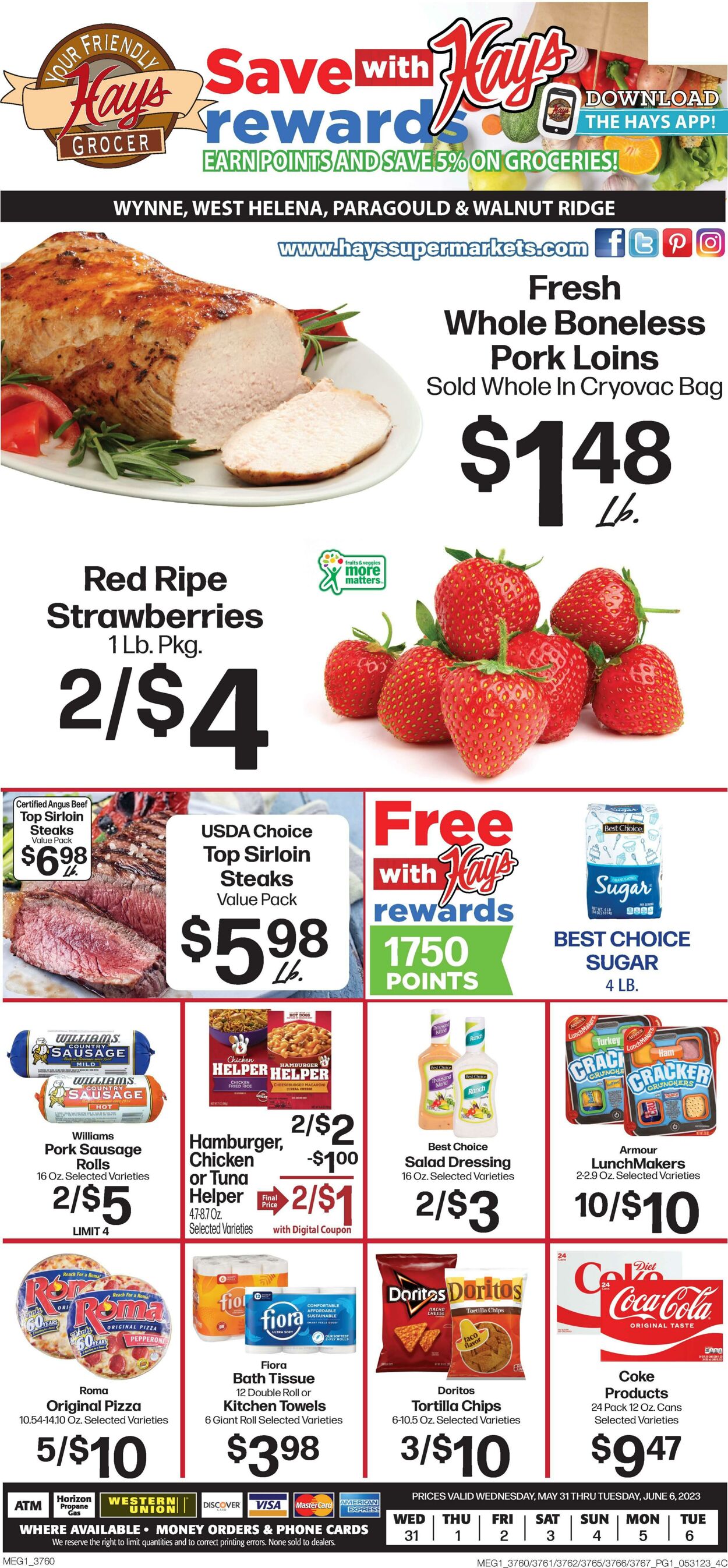 Weekly ad Hays Supermarkets 05/31/2023 - 06/06/2023