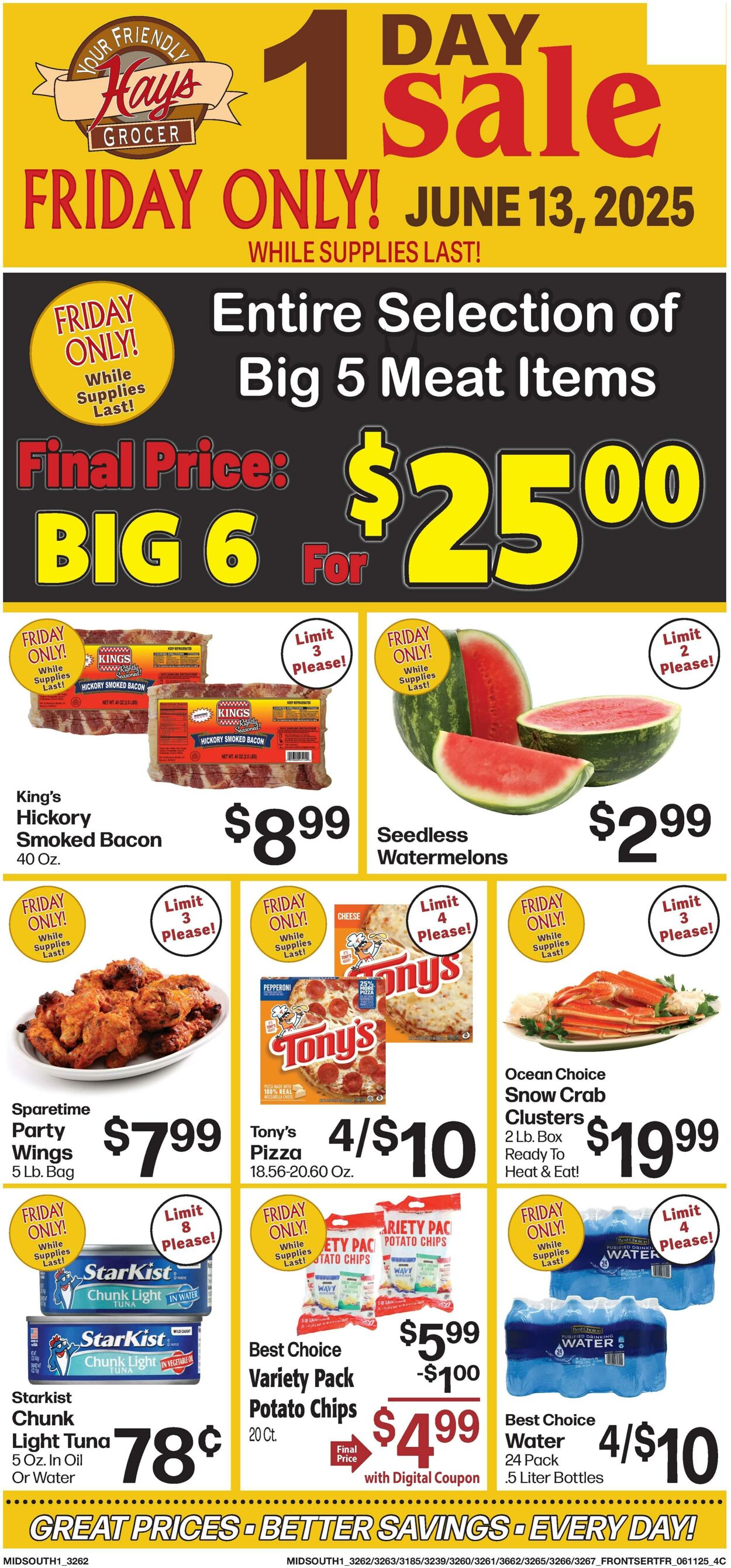 Weekly ad Hays Supermarkets 06/11/2025 - 06/17/2025