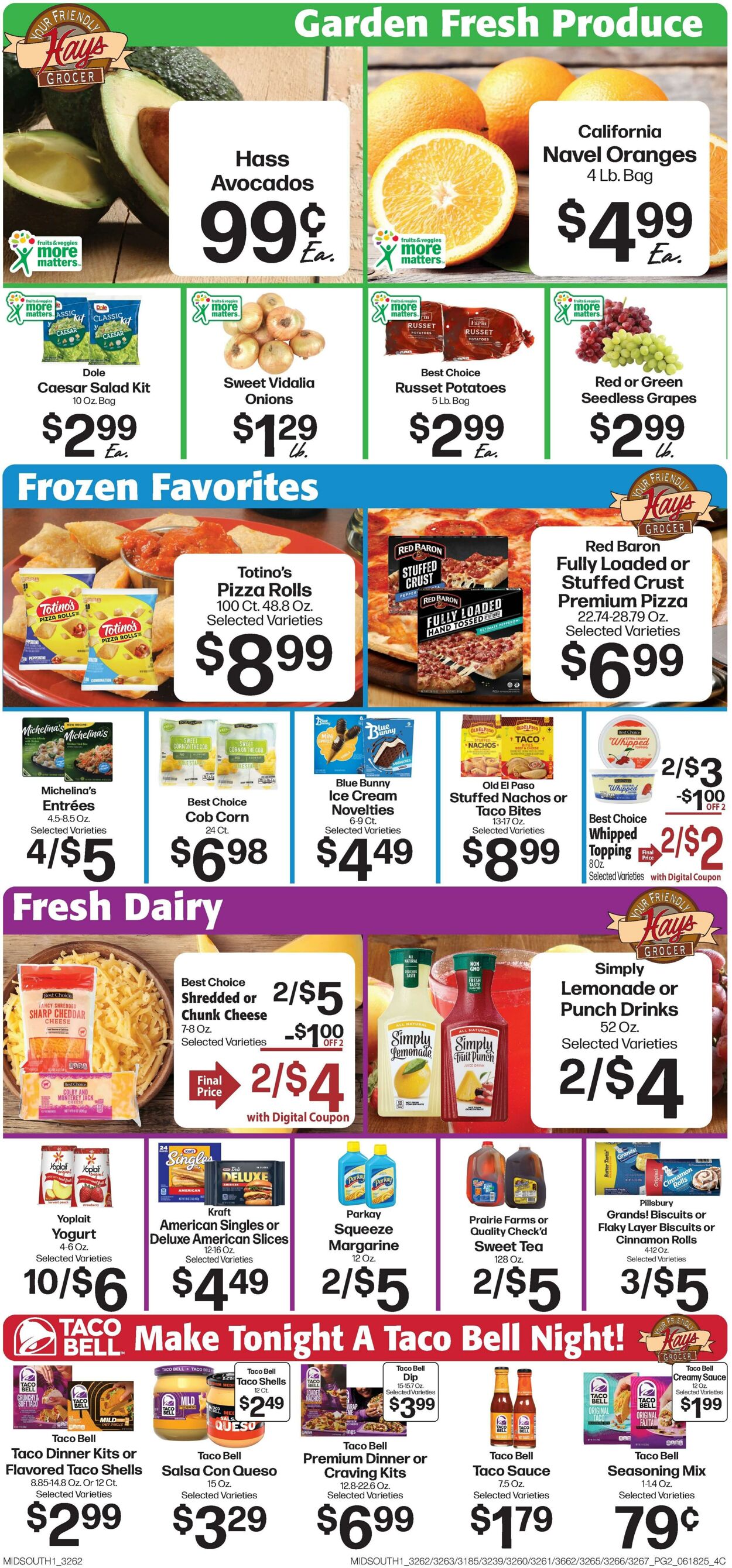 Weekly ad Hays Supermarkets 06/18/2025 - 06/24/2025