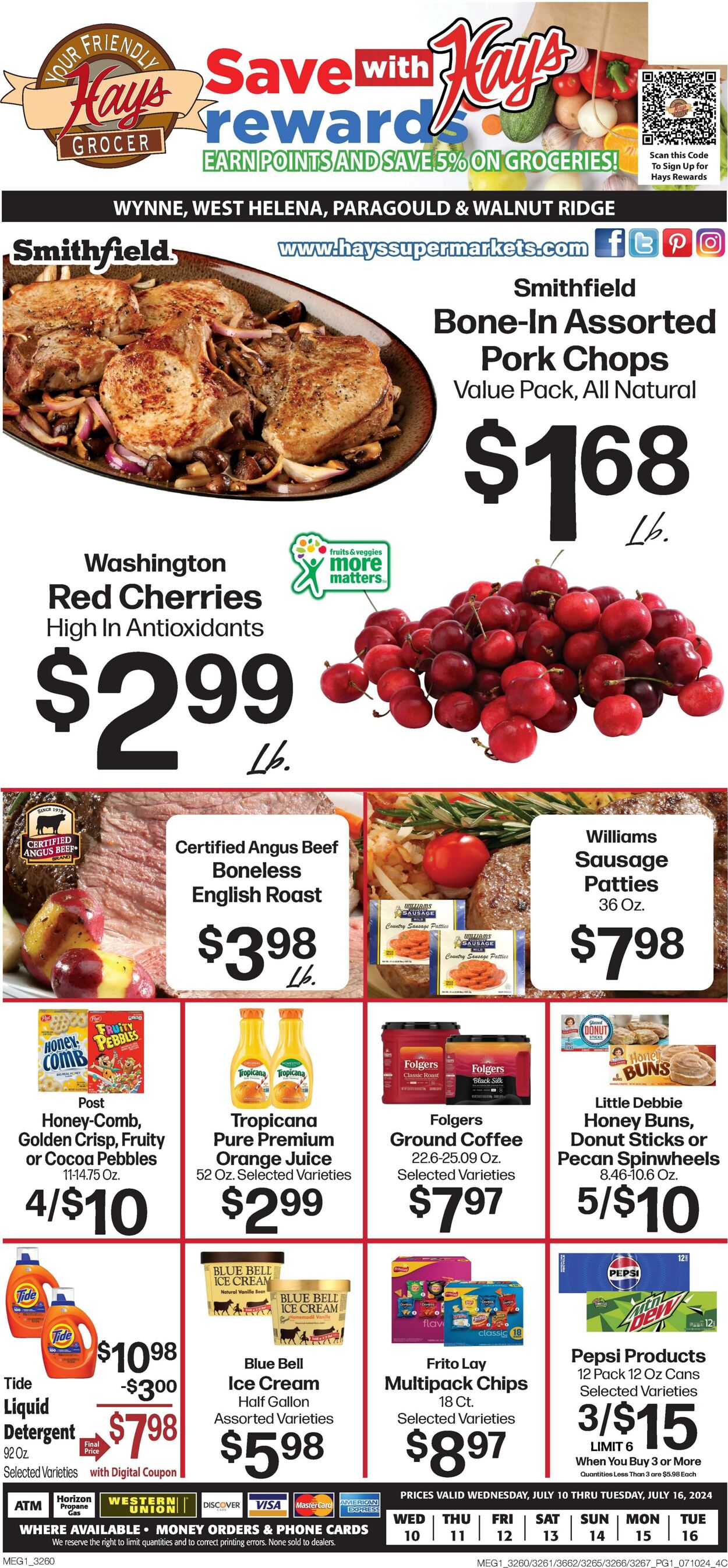 Weekly ad Hays Supermarkets 07/10/2024 - 07/16/2024