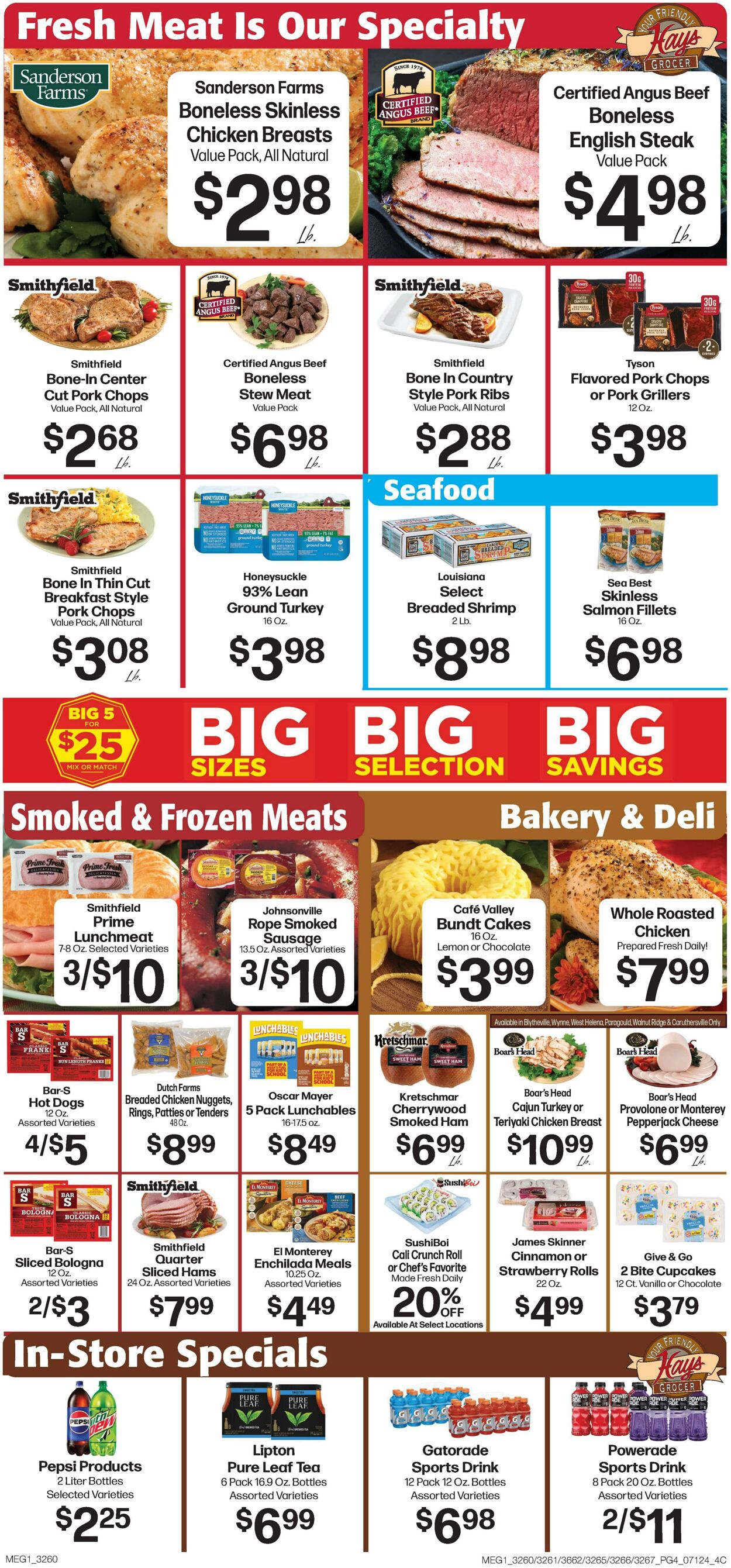 Weekly ad Hays Supermarkets 07/10/2024 - 07/16/2024