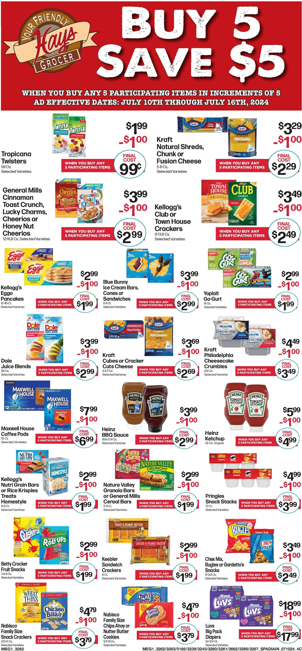 Weekly ad Hays Supermarkets 07/10/2024 - 07/16/2024