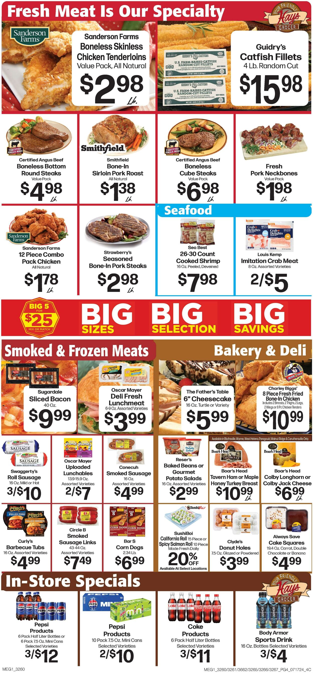 Weekly ad Hays Supermarkets 07/17/2024 - 07/23/2024