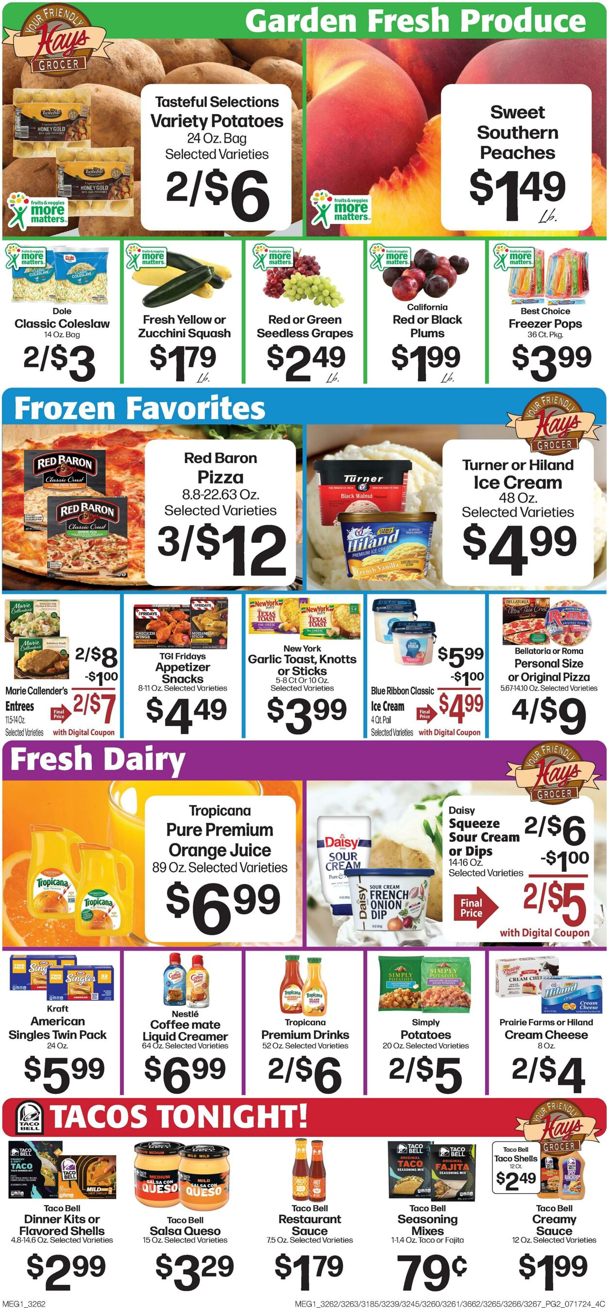 Weekly ad Hays Supermarkets 07/17/2024 - 07/23/2024