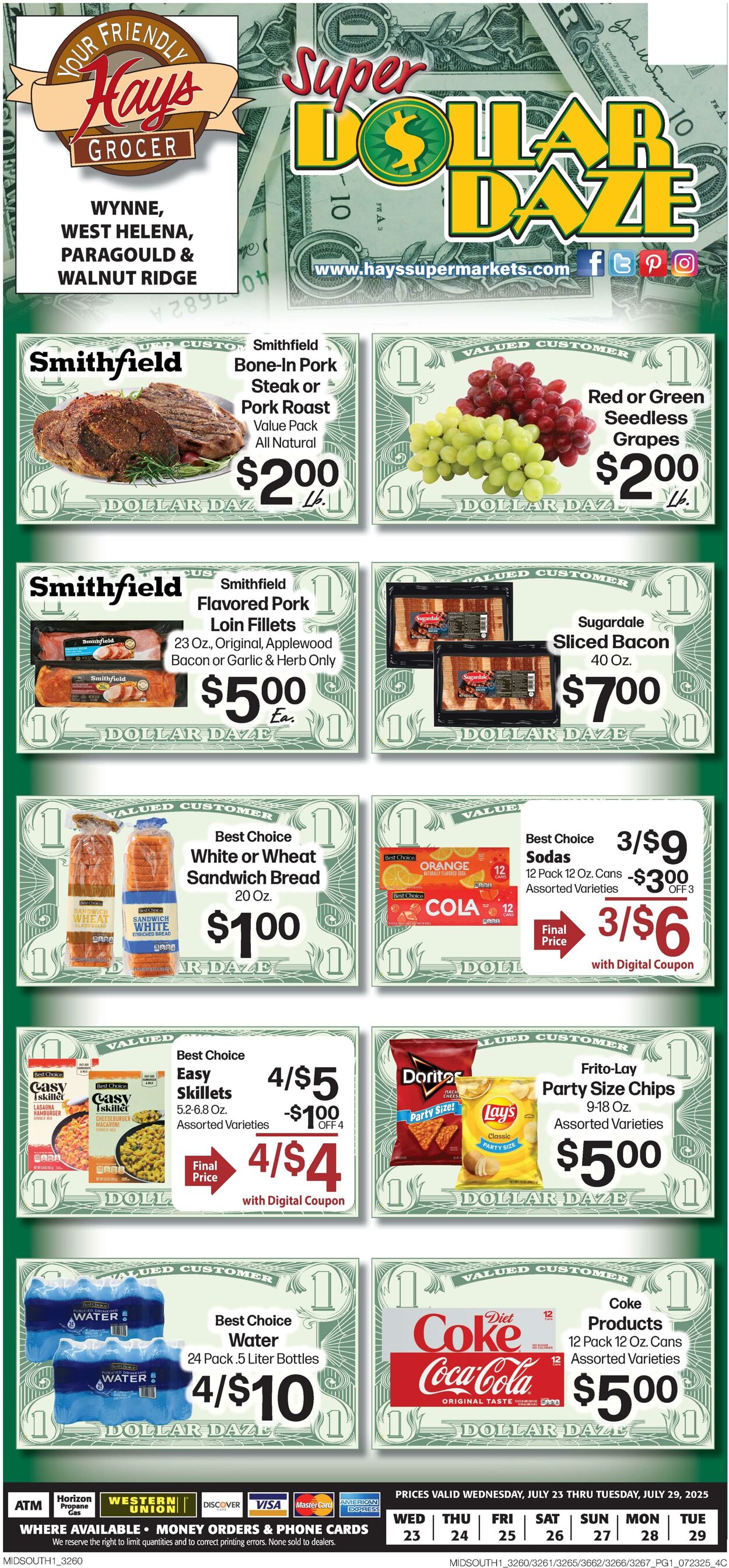 Weekly ad Hays Supermarkets 07/23/2025 - 07/29/2025