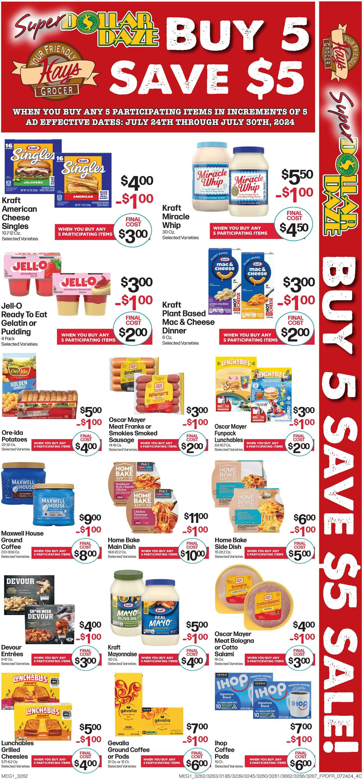 Weekly ad Hays Supermarkets 07/24/2024 - 07/30/2024