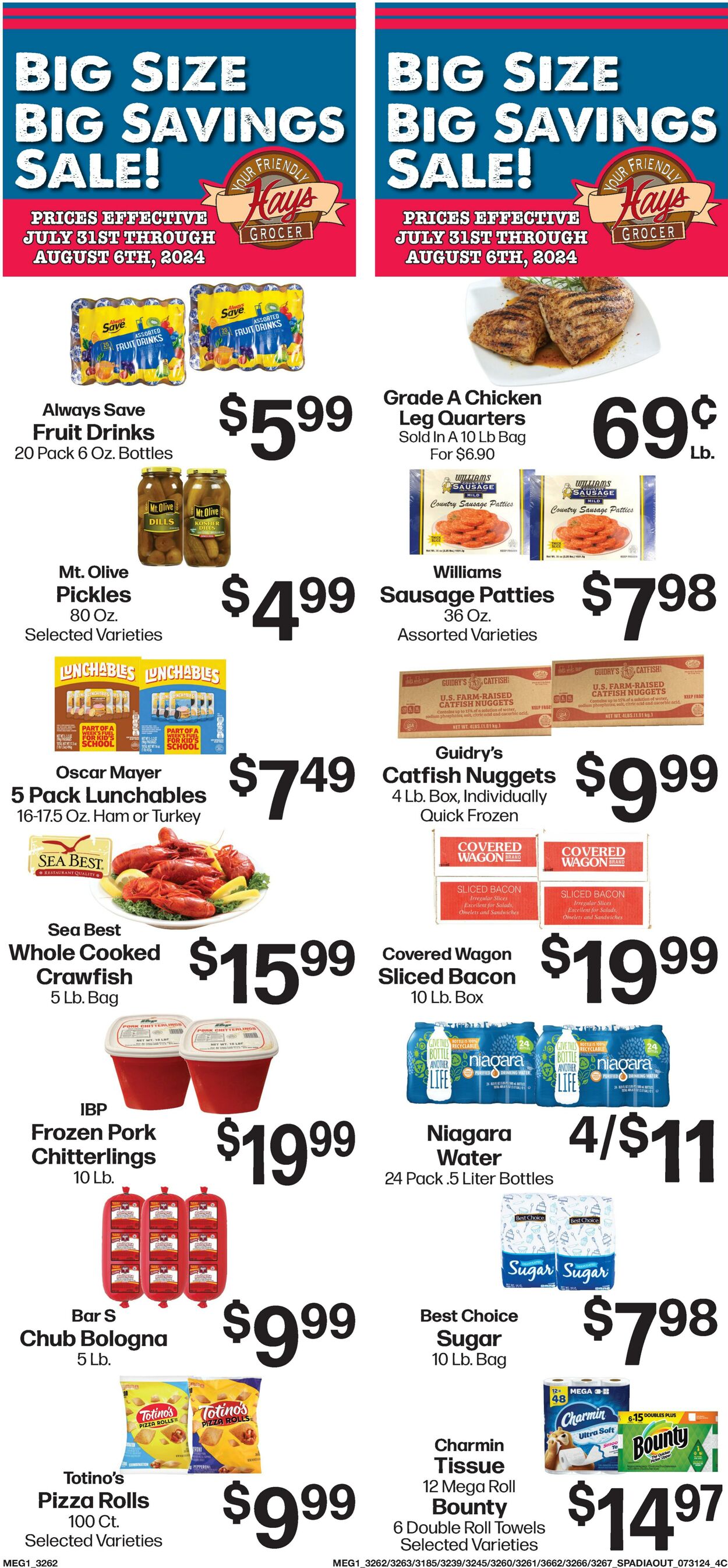 Weekly ad Hays Supermarkets 07/31/2024 - 08/06/2024