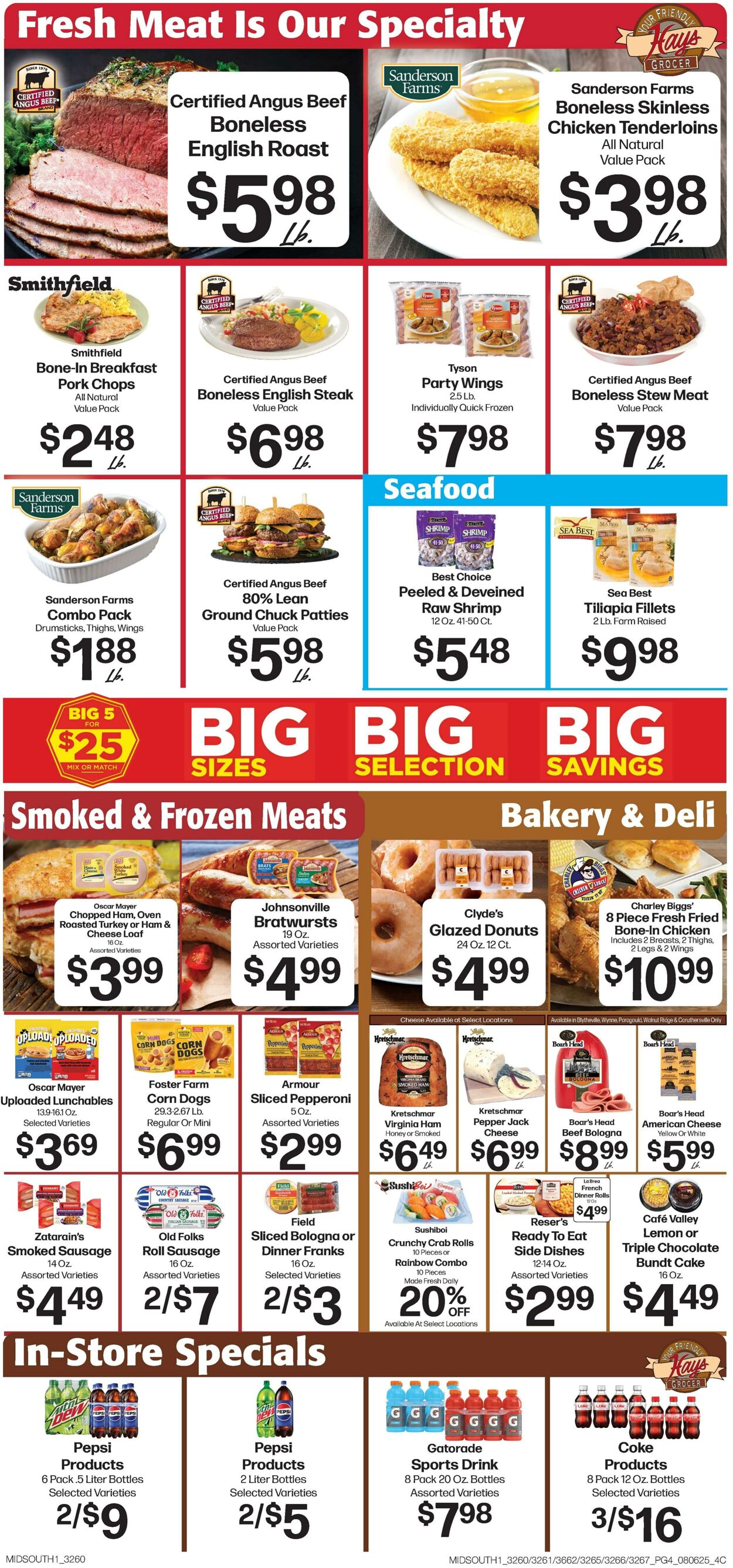 Weekly ad Hays Supermarkets 08/06/2025 - 08/11/2025