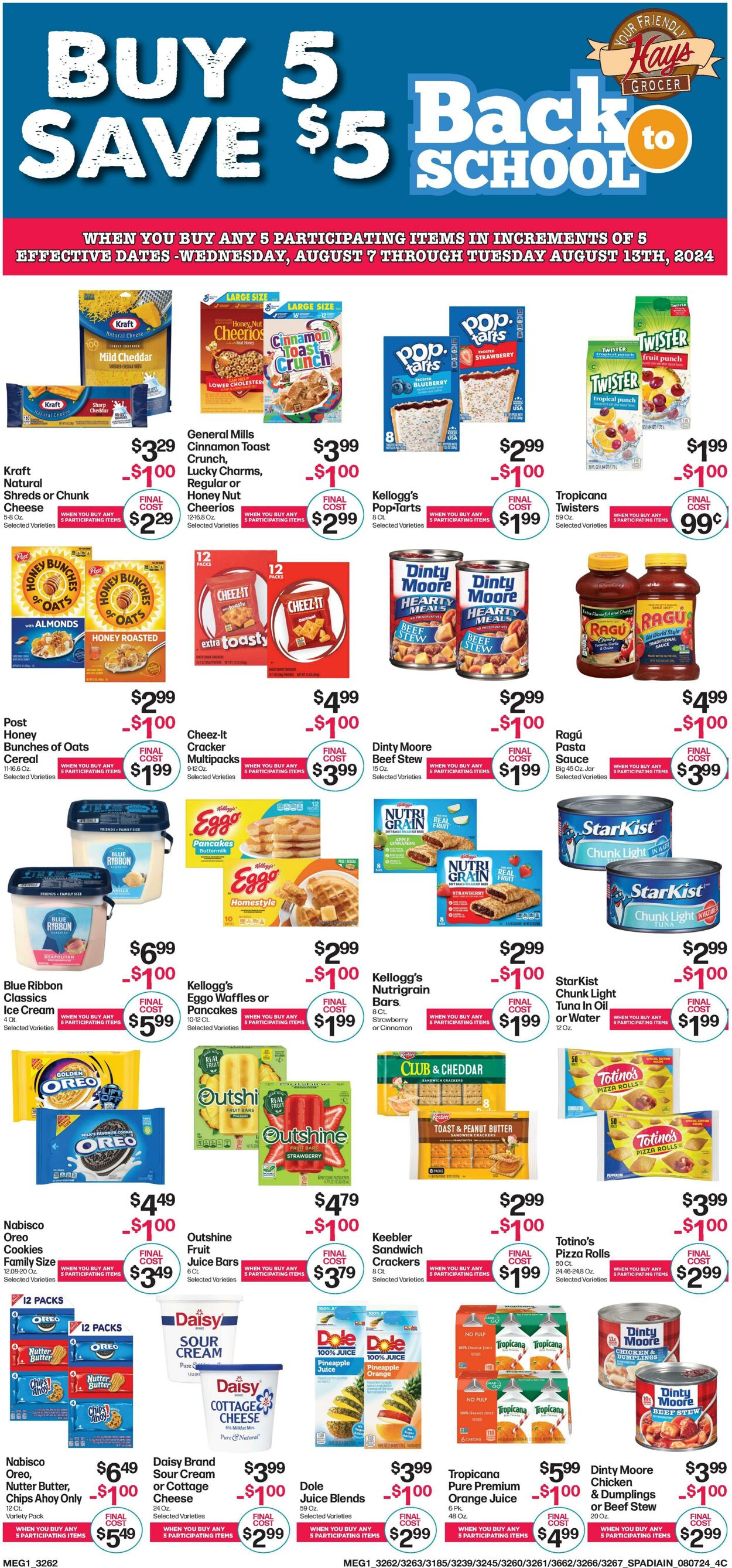 Weekly ad Hays Supermarkets 08/07/2024 - 08/13/2024