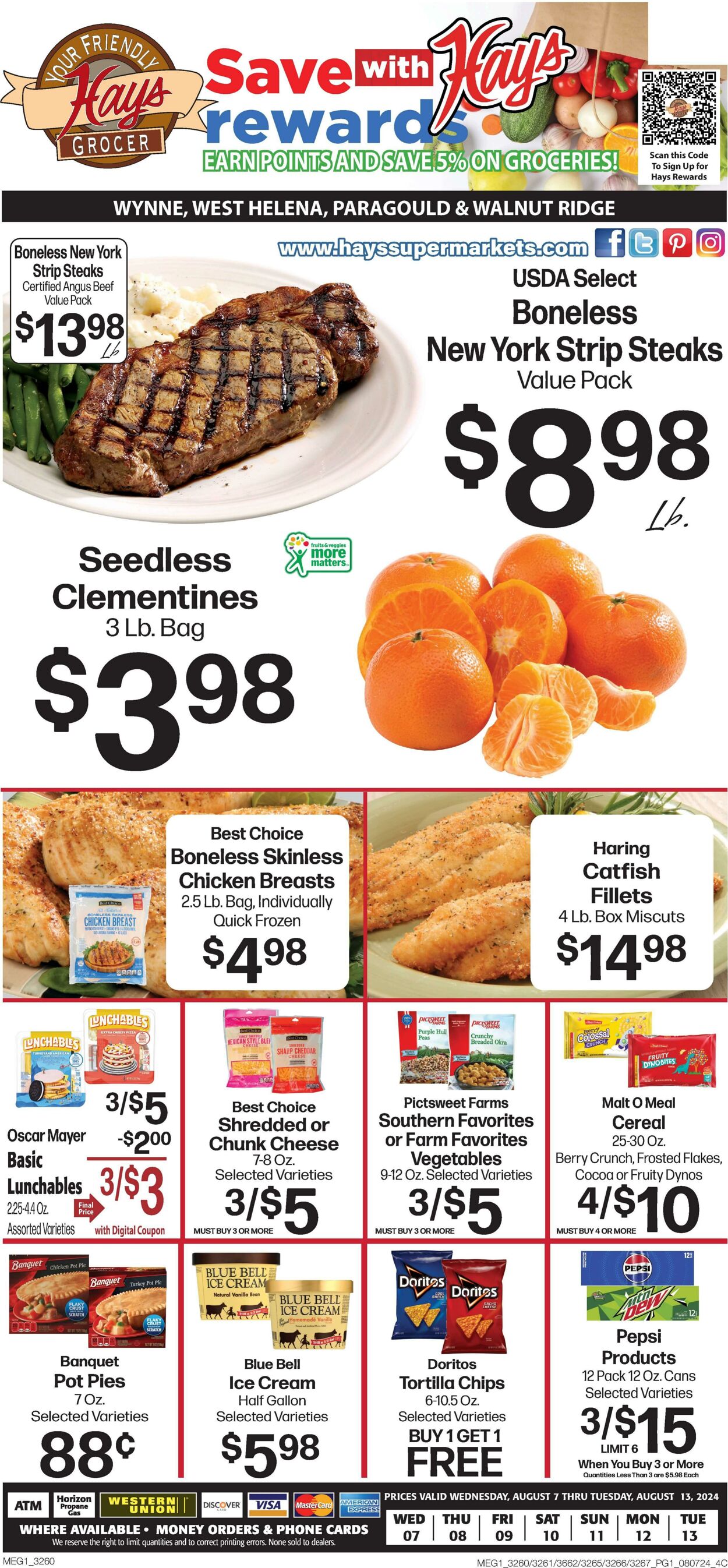 Weekly ad Hays Supermarkets 08/07/2024 - 08/13/2024