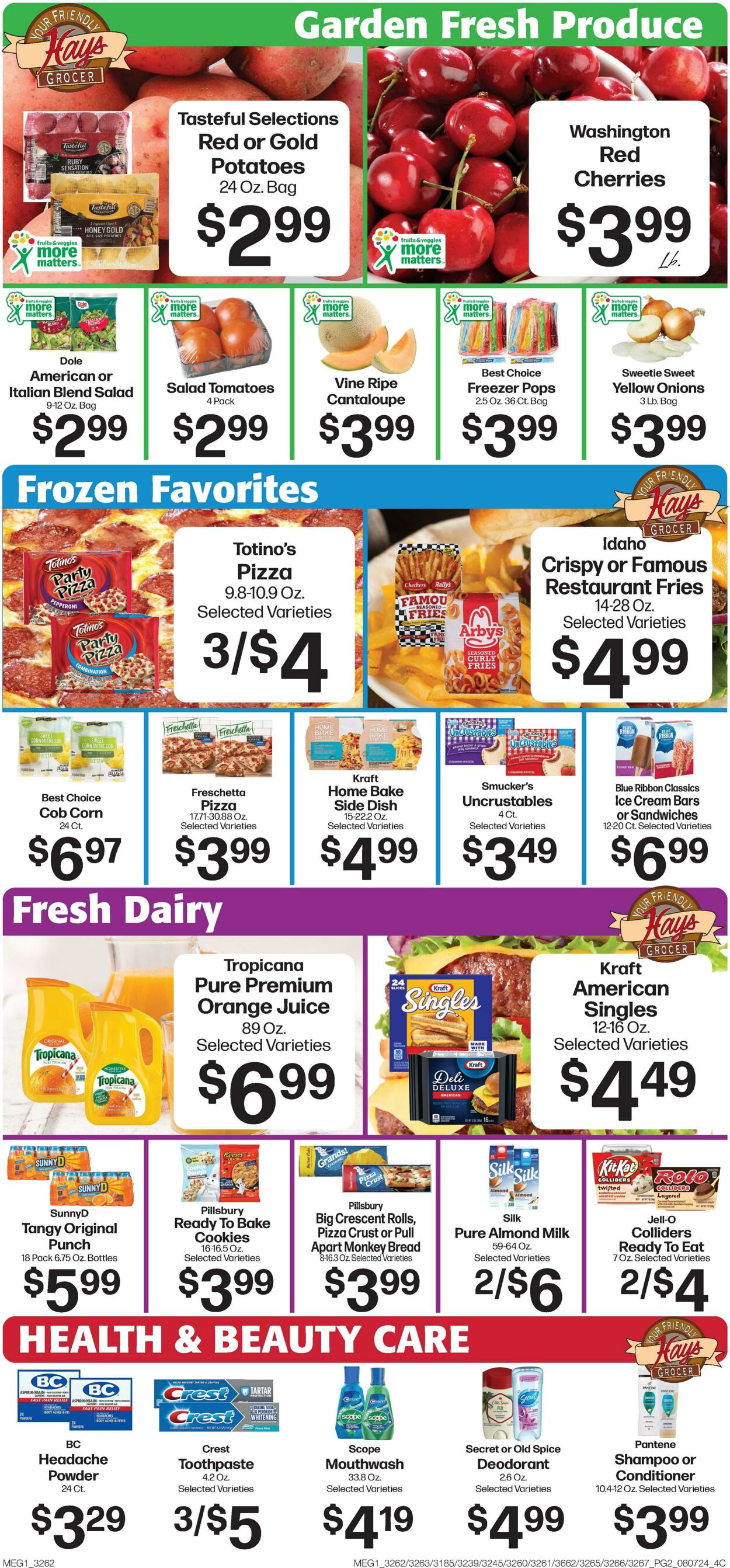 Weekly ad Hays Supermarkets 08/07/2024 - 08/13/2024