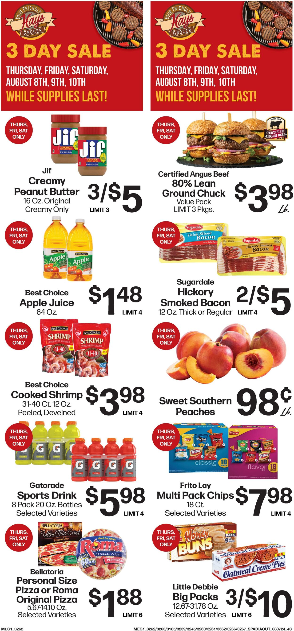 Weekly ad Hays Supermarkets 08/07/2024 - 08/13/2024