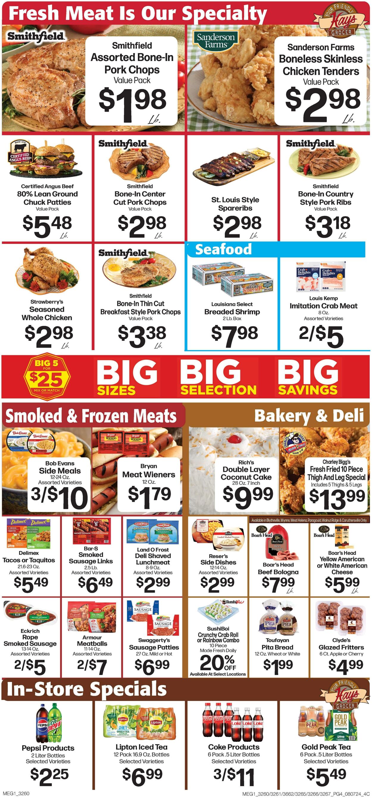 Weekly ad Hays Supermarkets 08/07/2024 - 08/13/2024