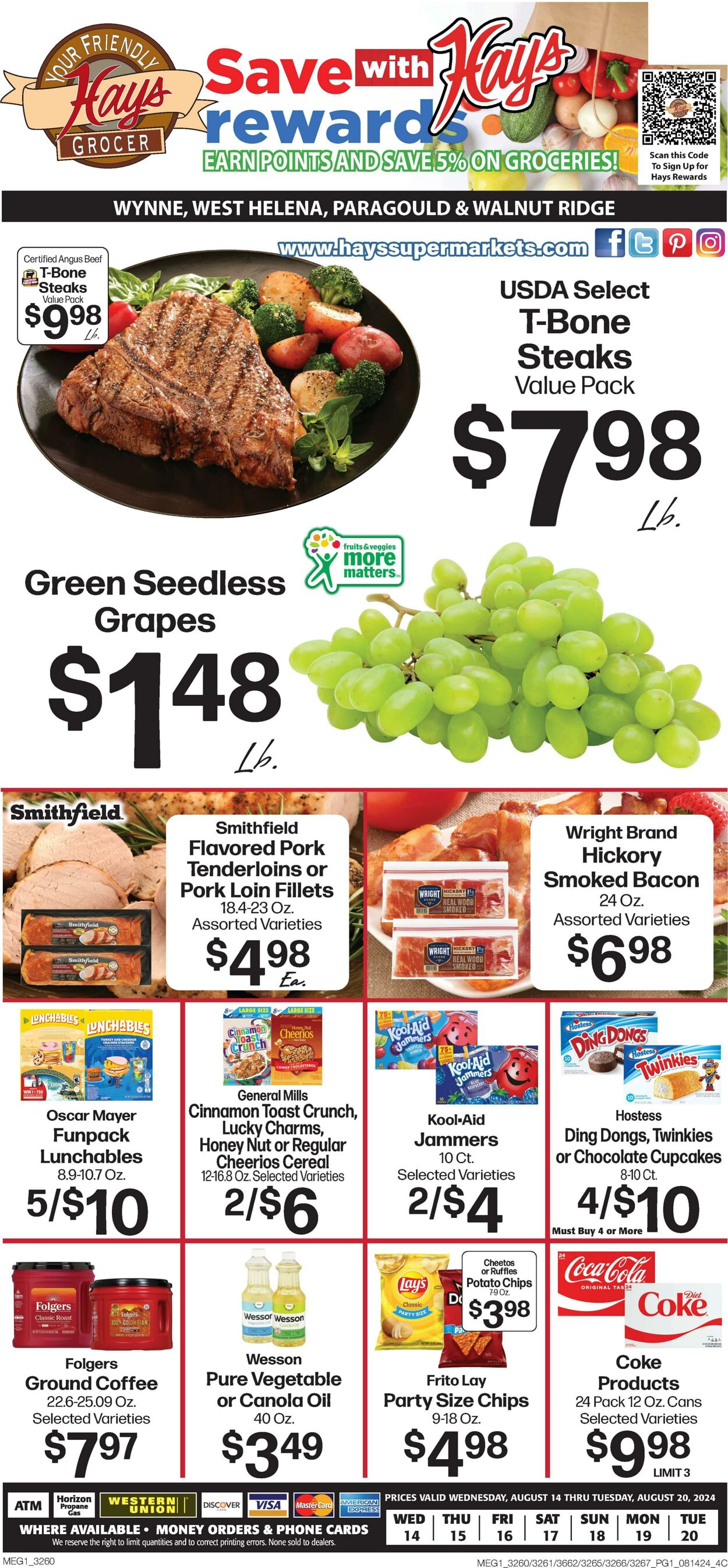 Weekly ad Hays Supermarkets 08/14/2024 - 08/20/2024