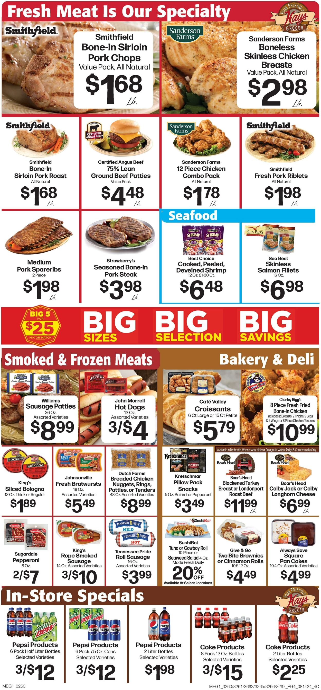 Weekly ad Hays Supermarkets 08/14/2024 - 08/20/2024