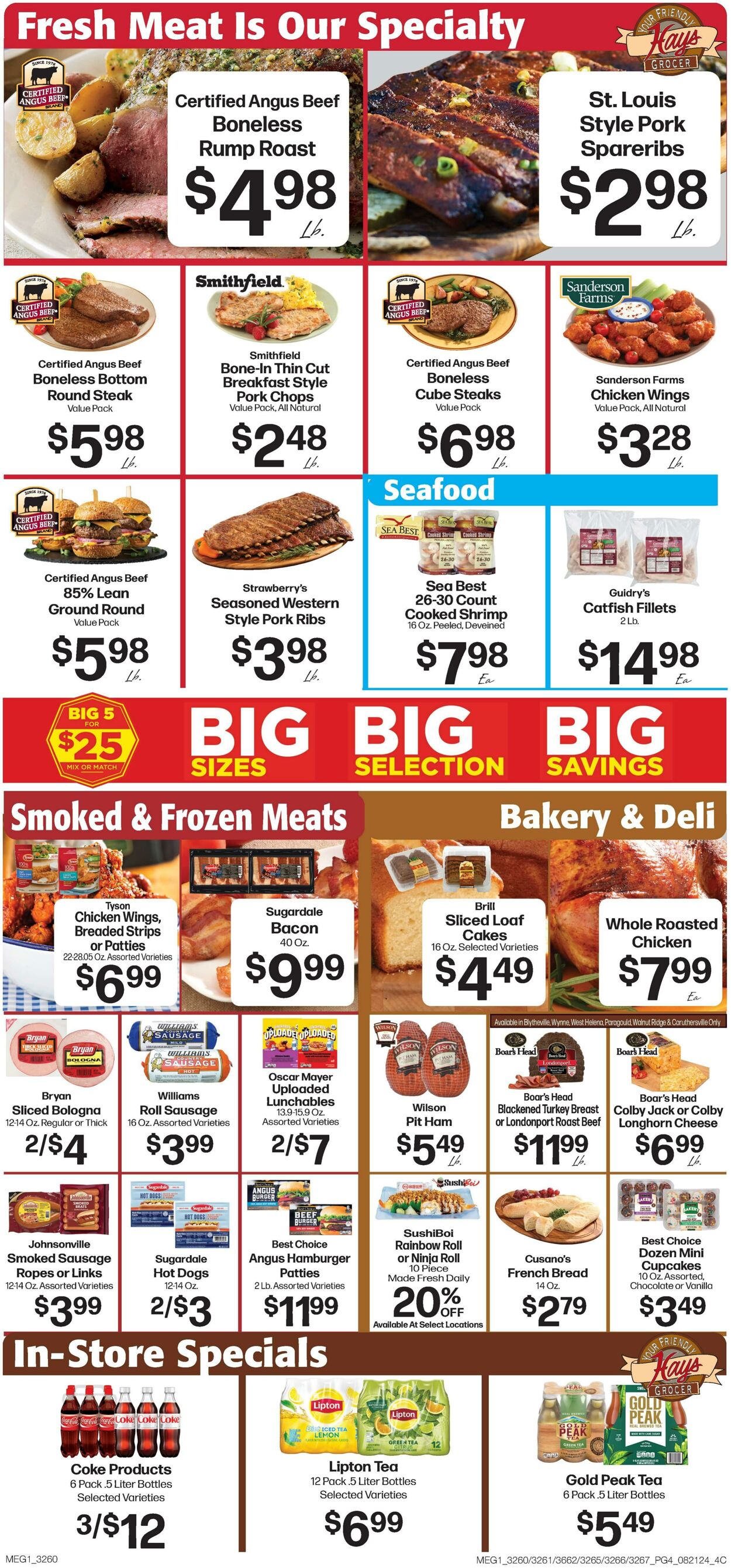 Weekly ad Hays Supermarkets 08/21/2024 - 08/27/2024