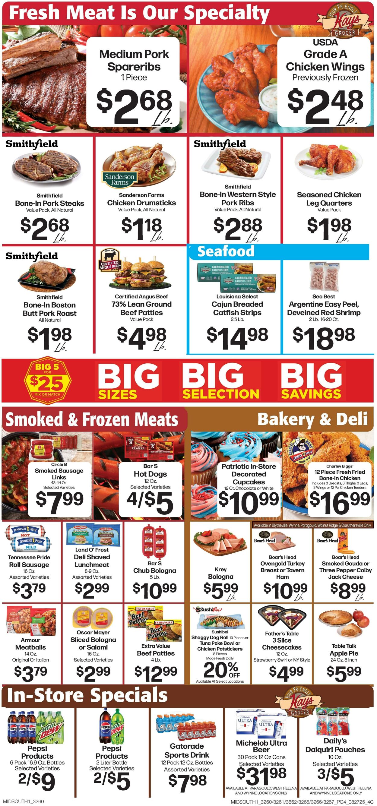 Weekly ad Hays Supermarkets 08/27/2025 - 09/02/2025